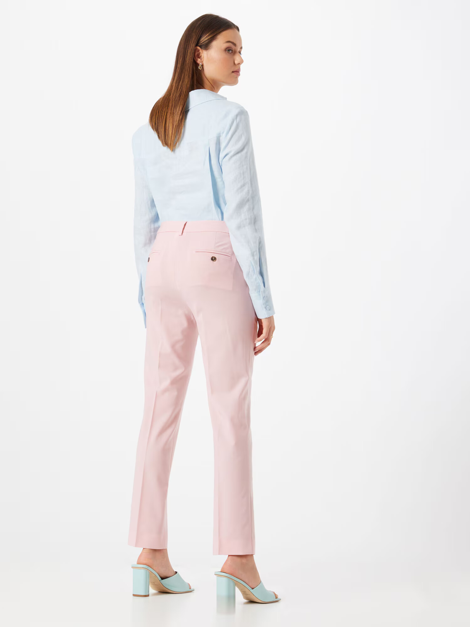 Weekend Max Mara Pantaloni cu dungă 'CANON' roz pastel - Pled.ro