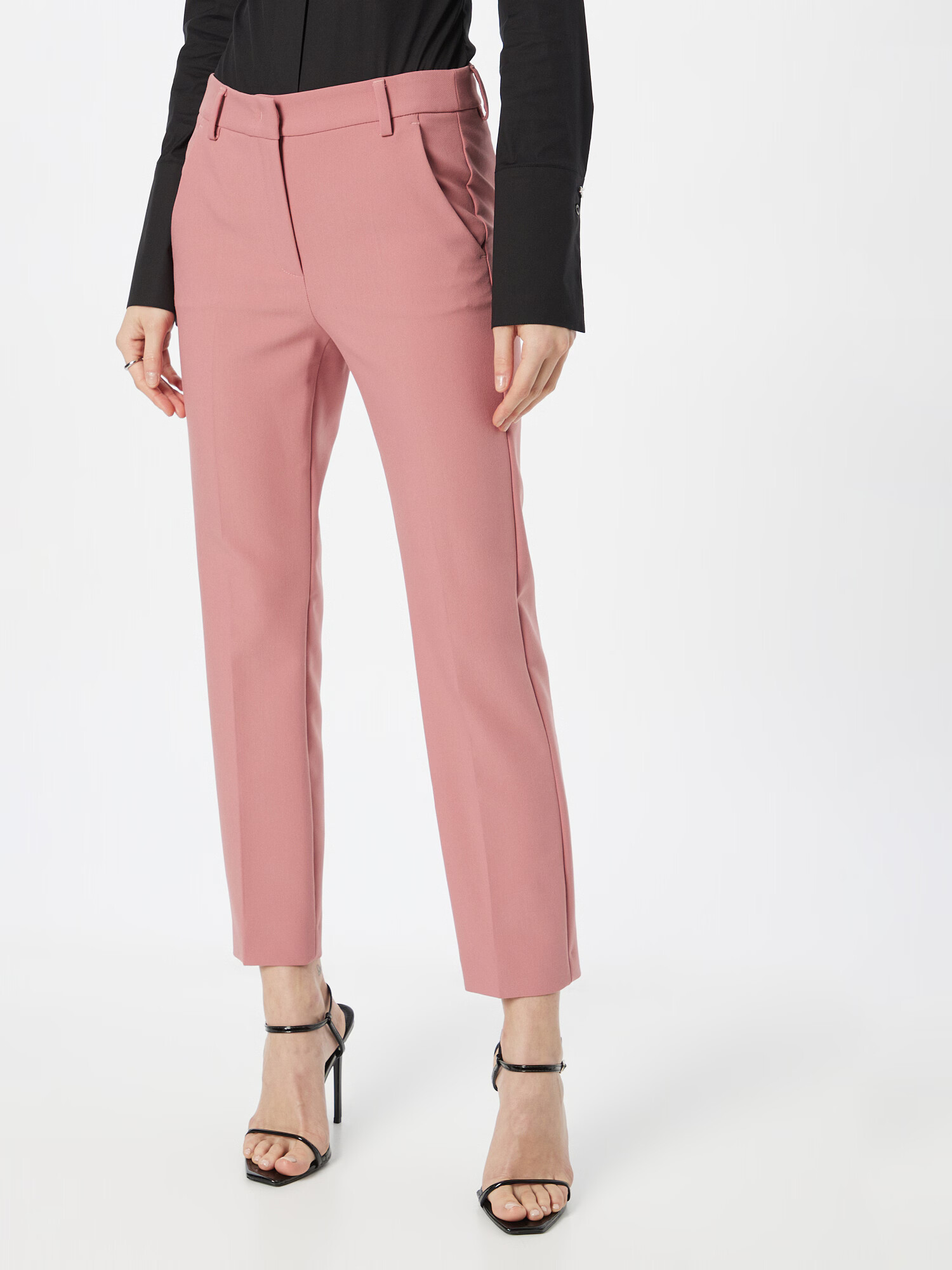 Weekend Max Mara Pantaloni cu dungă 'RANA' roz - Pled.ro