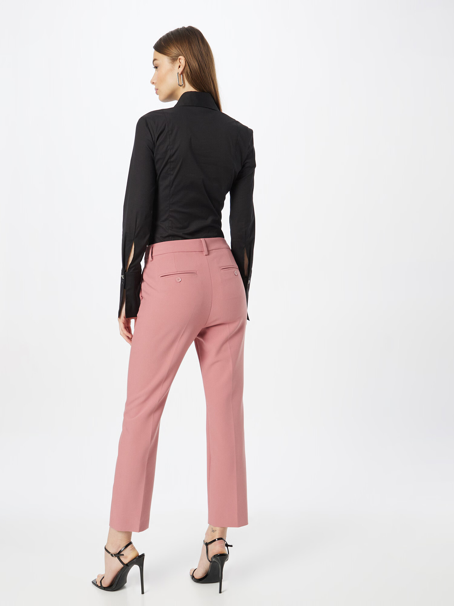 Weekend Max Mara Pantaloni cu dungă 'RANA' roz - Pled.ro