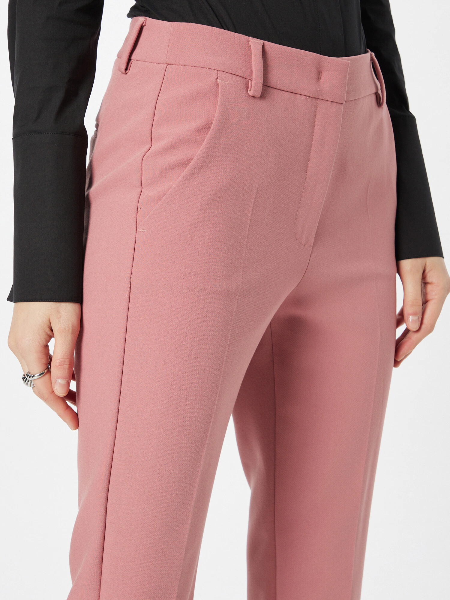 Weekend Max Mara Pantaloni cu dungă 'RANA' roz - Pled.ro