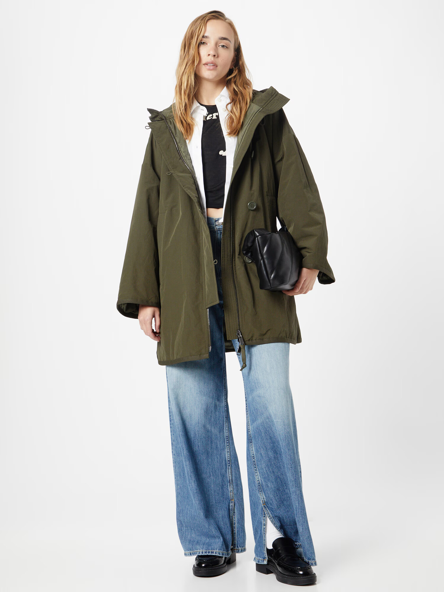 Weekend Max Mara Parka de primăvară-toamnă 'LORETTA' oliv - Pled.ro