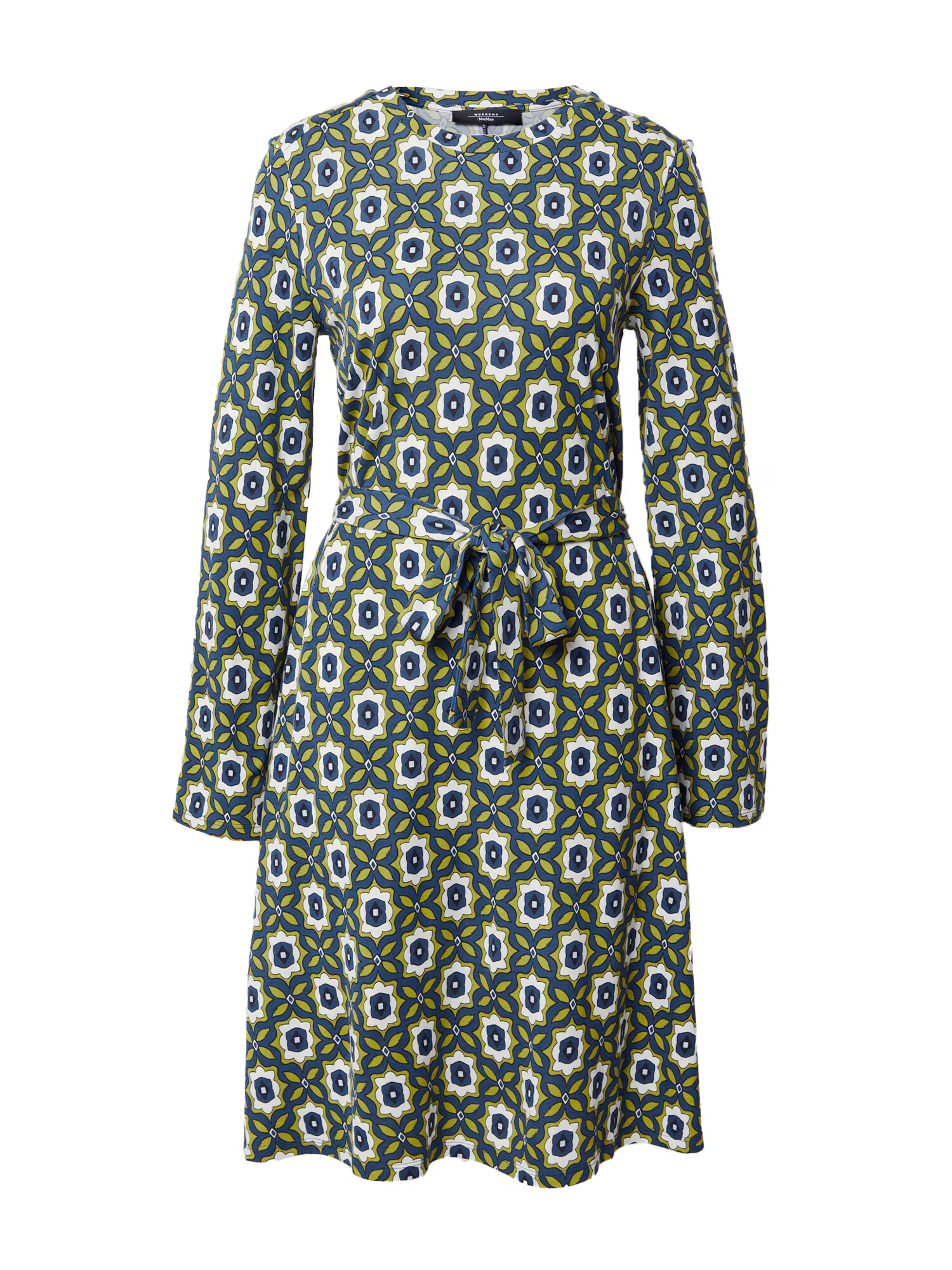 Weekend Max Mara Rochie 'TACCO' bleumarin / albastru noapte / verde stuf / alb - Pled.ro