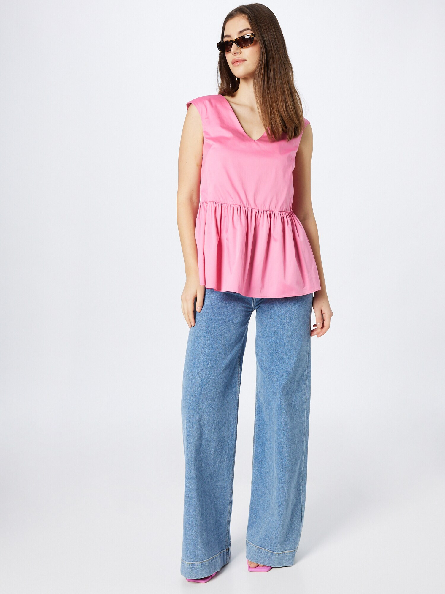 Weekend Max Mara Top 'NEBBIE' roz deschis - Pled.ro