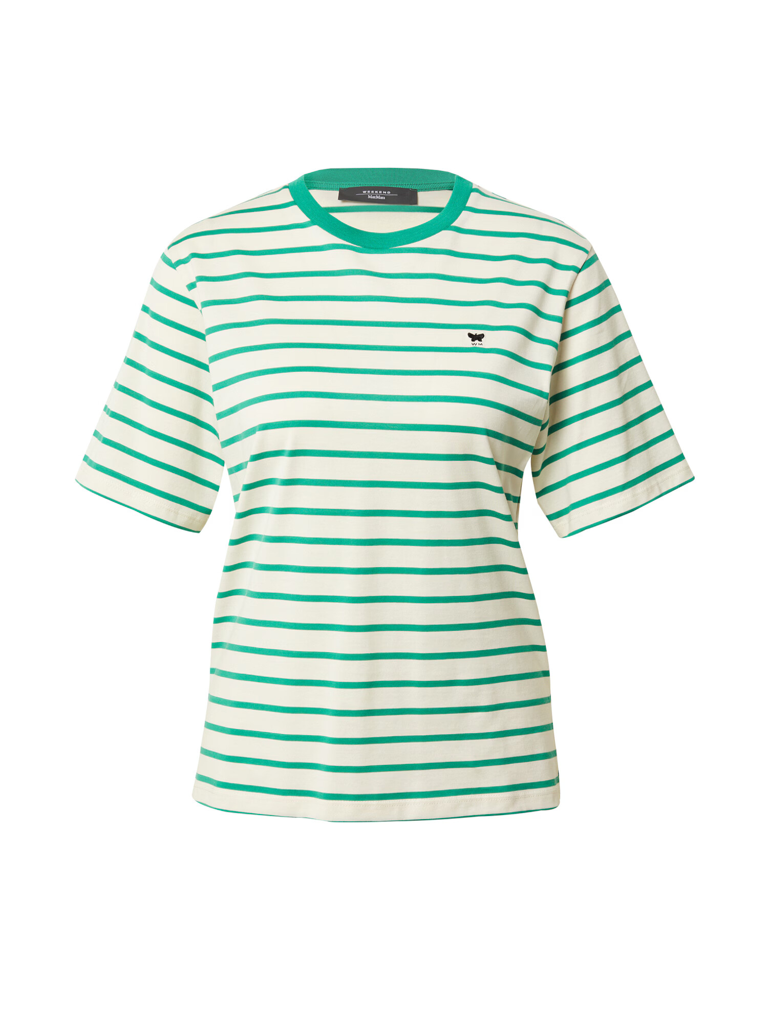 Weekend Max Mara Tricou 'EDITTO' verde / negru / alb - Pled.ro