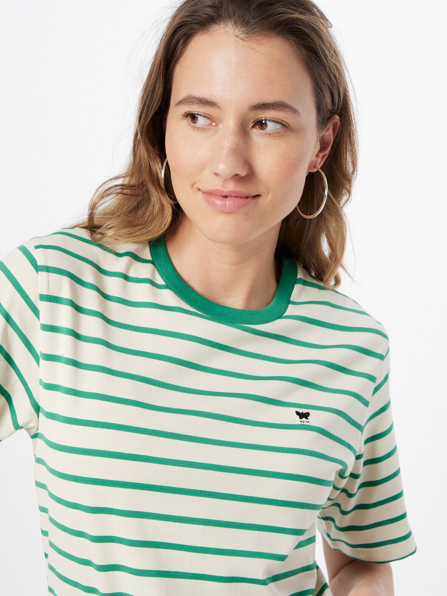 Weekend Max Mara Tricou 'EDITTO' verde / negru / alb - Pled.ro