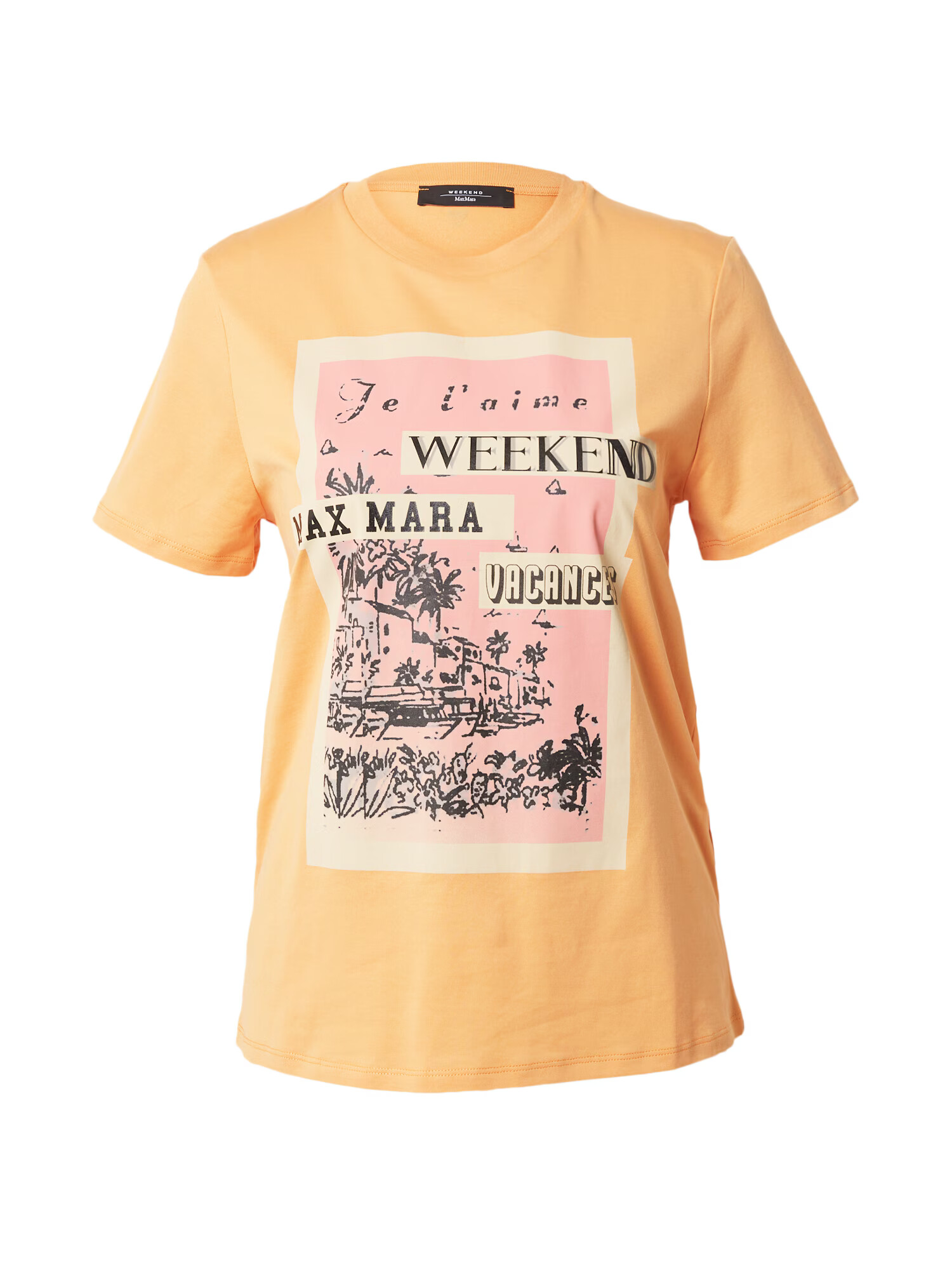 Weekend Max Mara Tricou 'MURANO' bej / portocaliu / portocaliu somon / negru - Pled.ro