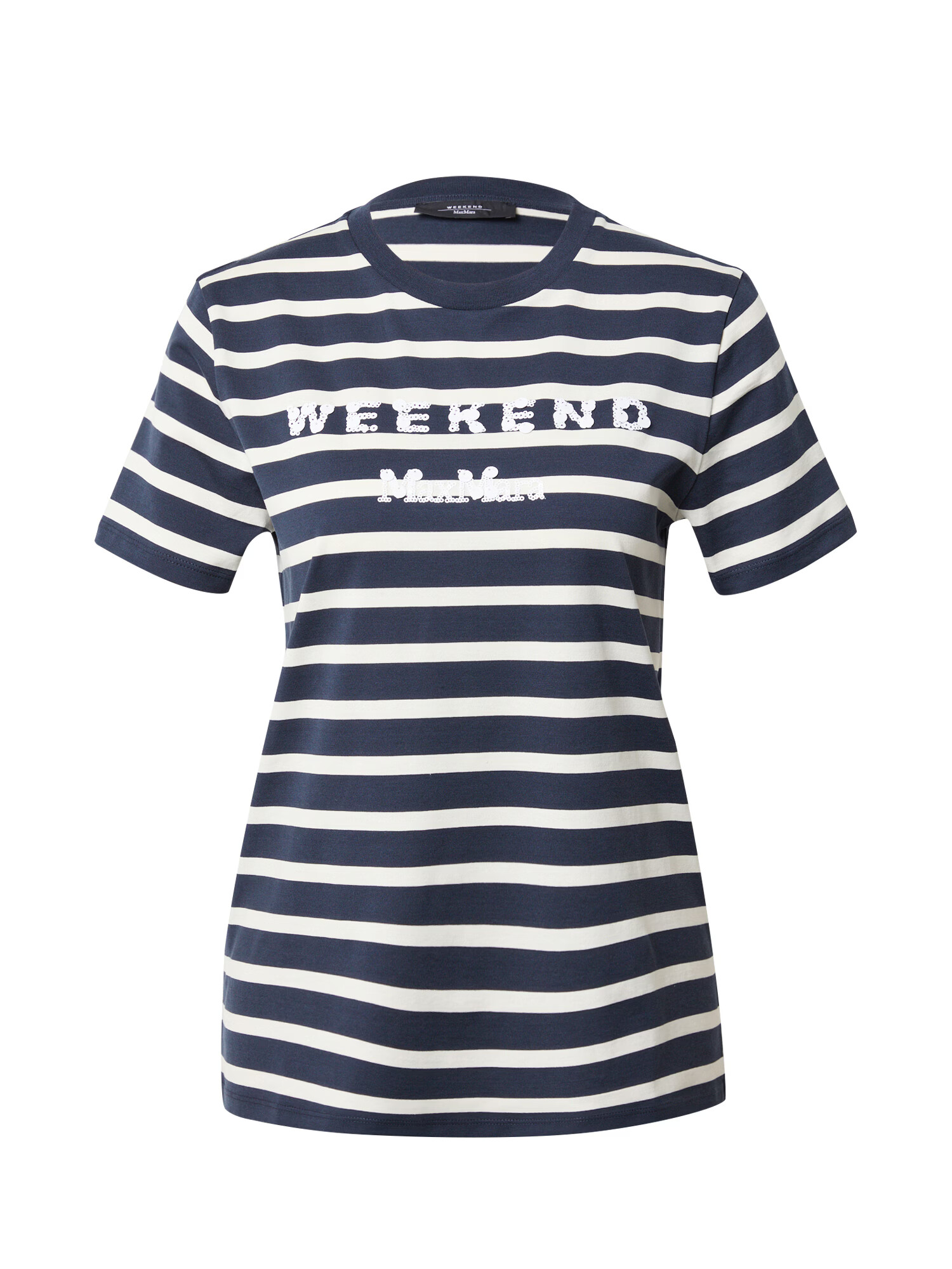 Weekend Max Mara Tricou 'TALENTO' bleumarin / alb - Pled.ro