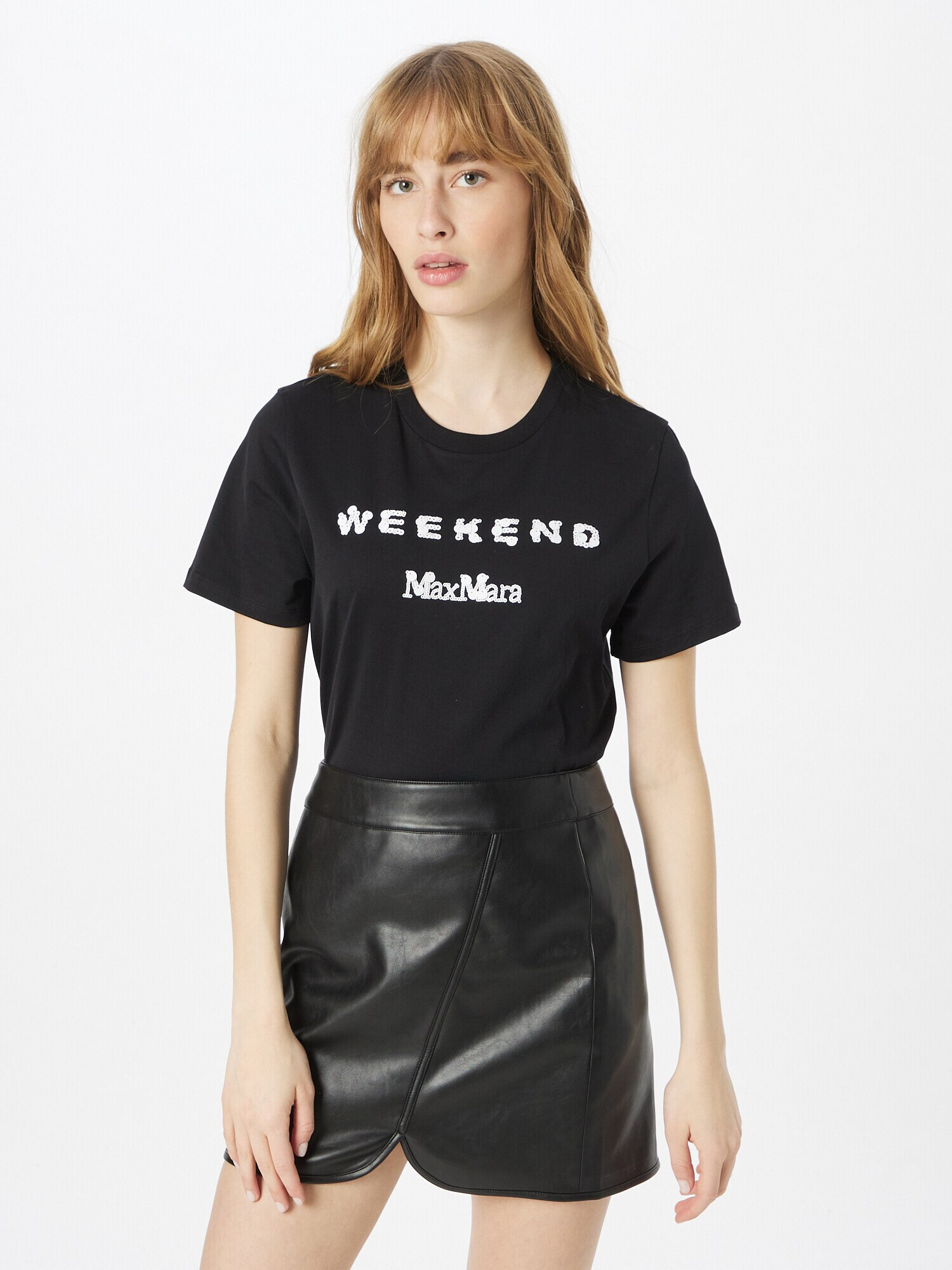 Weekend Max Mara Tricou 'TALENTO' negru / alb - Pled.ro