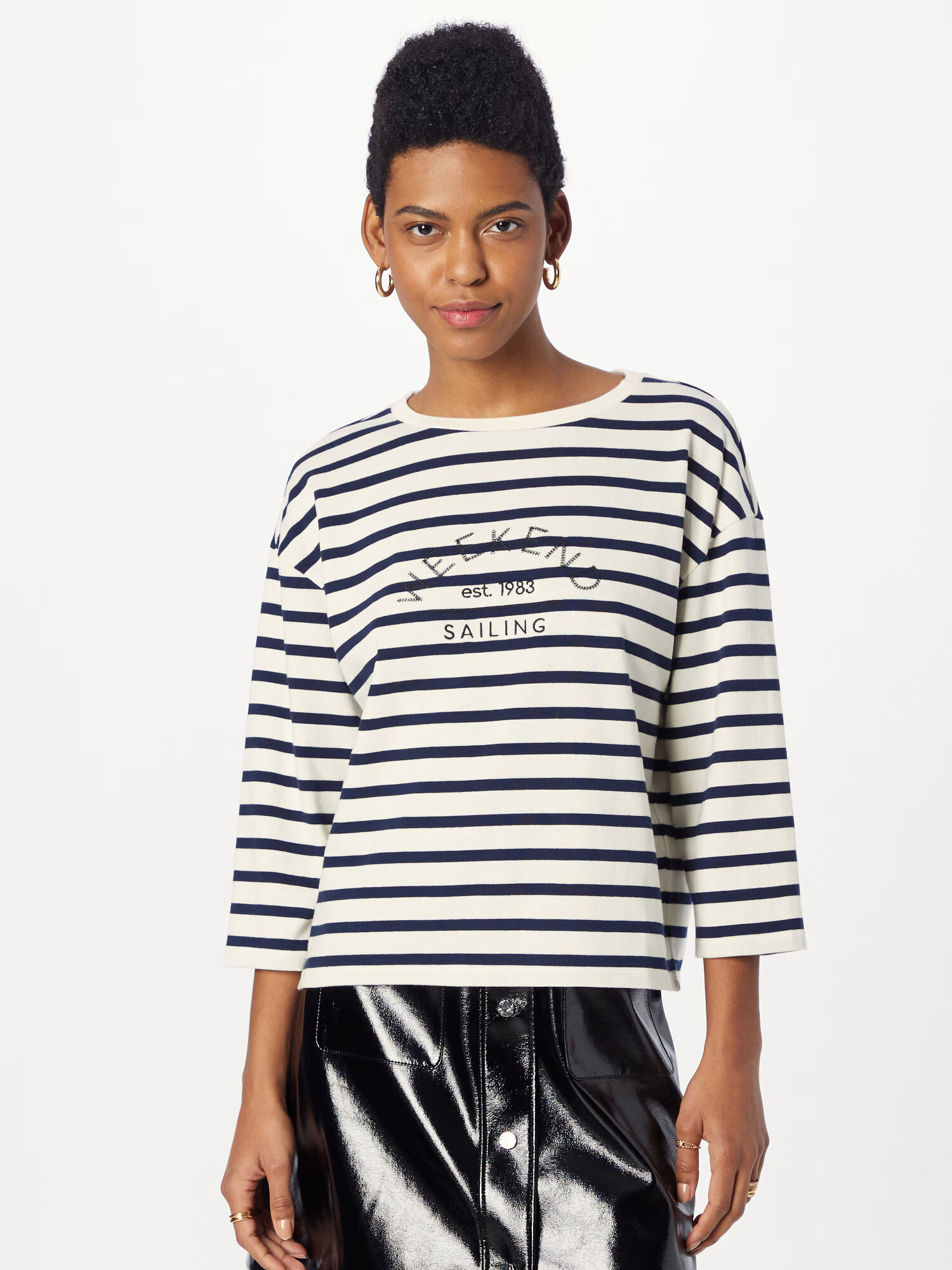 Weekend Max Mara Tricou 'VISTOLA' bleumarin / negru / alb - Pled.ro