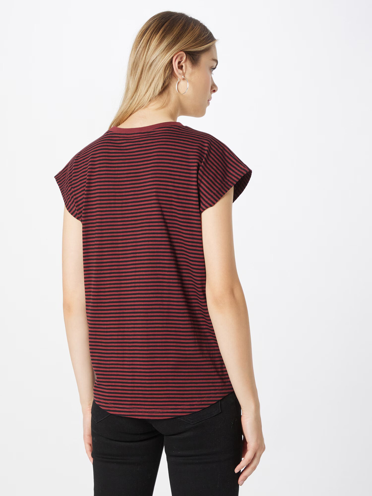 Wemoto Tricou 'Erin' roșu burgundy / negru - Pled.ro