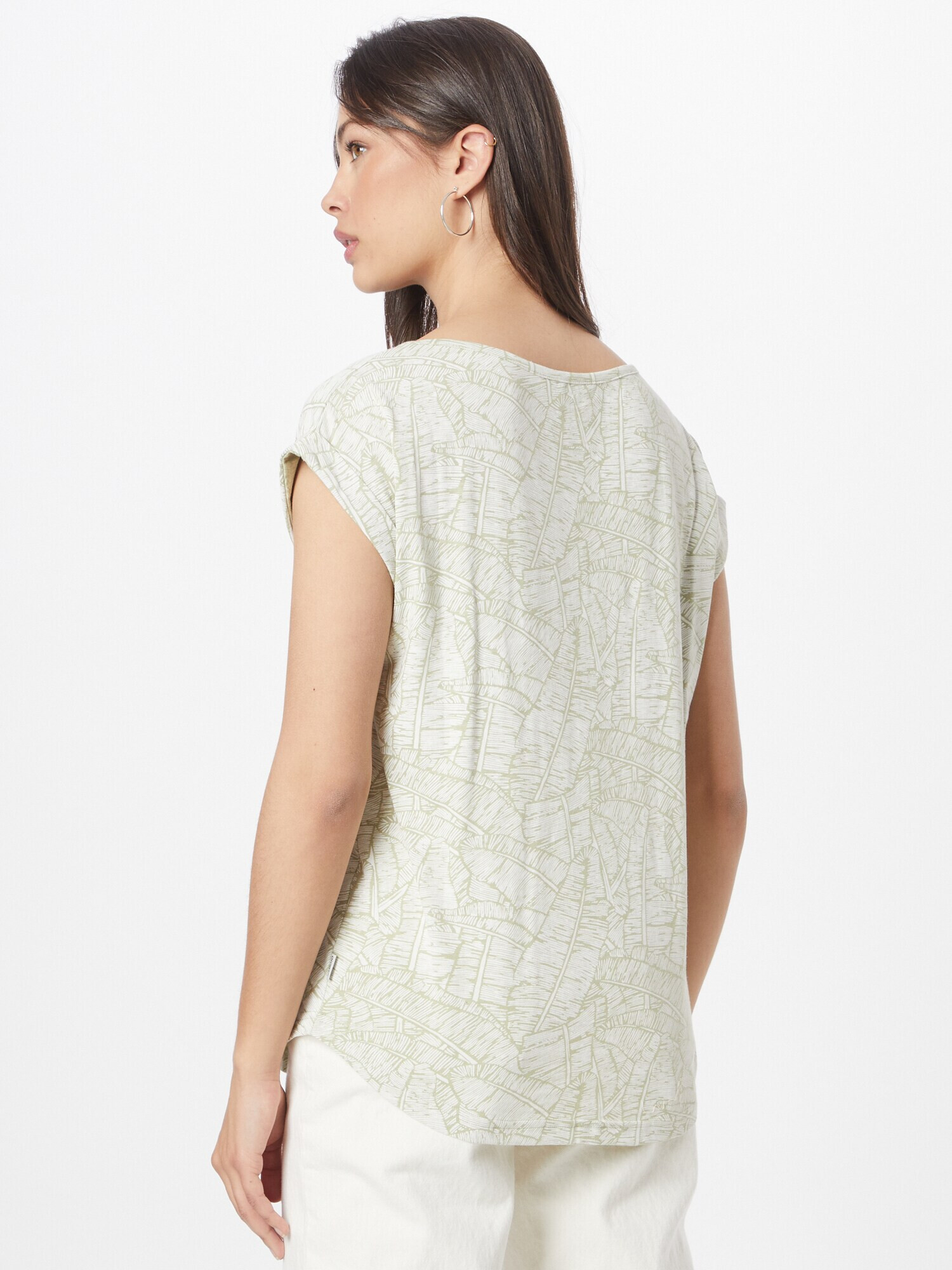 Wemoto Tricou 'Holly' crem / verde - Pled.ro