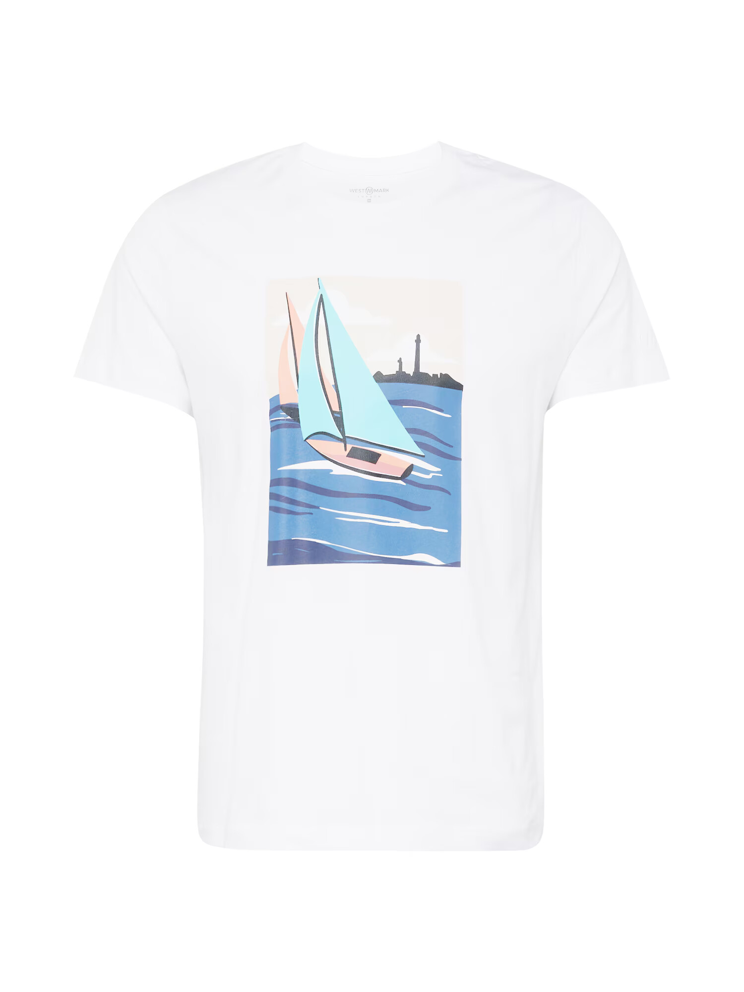 WESTMARK LONDON Tricou bej deschis / albastru aqua / albastru închis / alb - Pled.ro