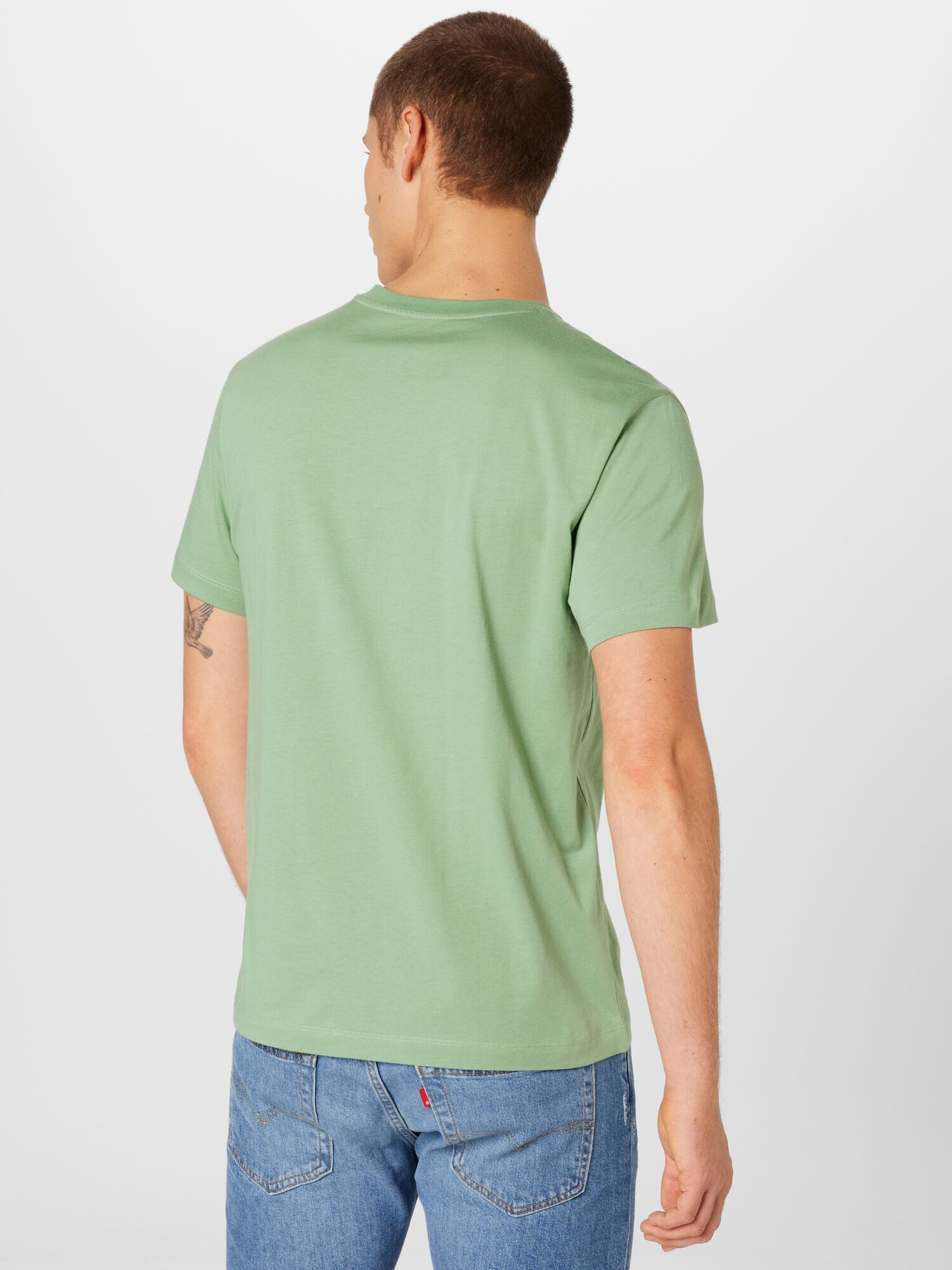 WESTMARK LONDON Tricou 'MEET' verde deschis / alb - Pled.ro