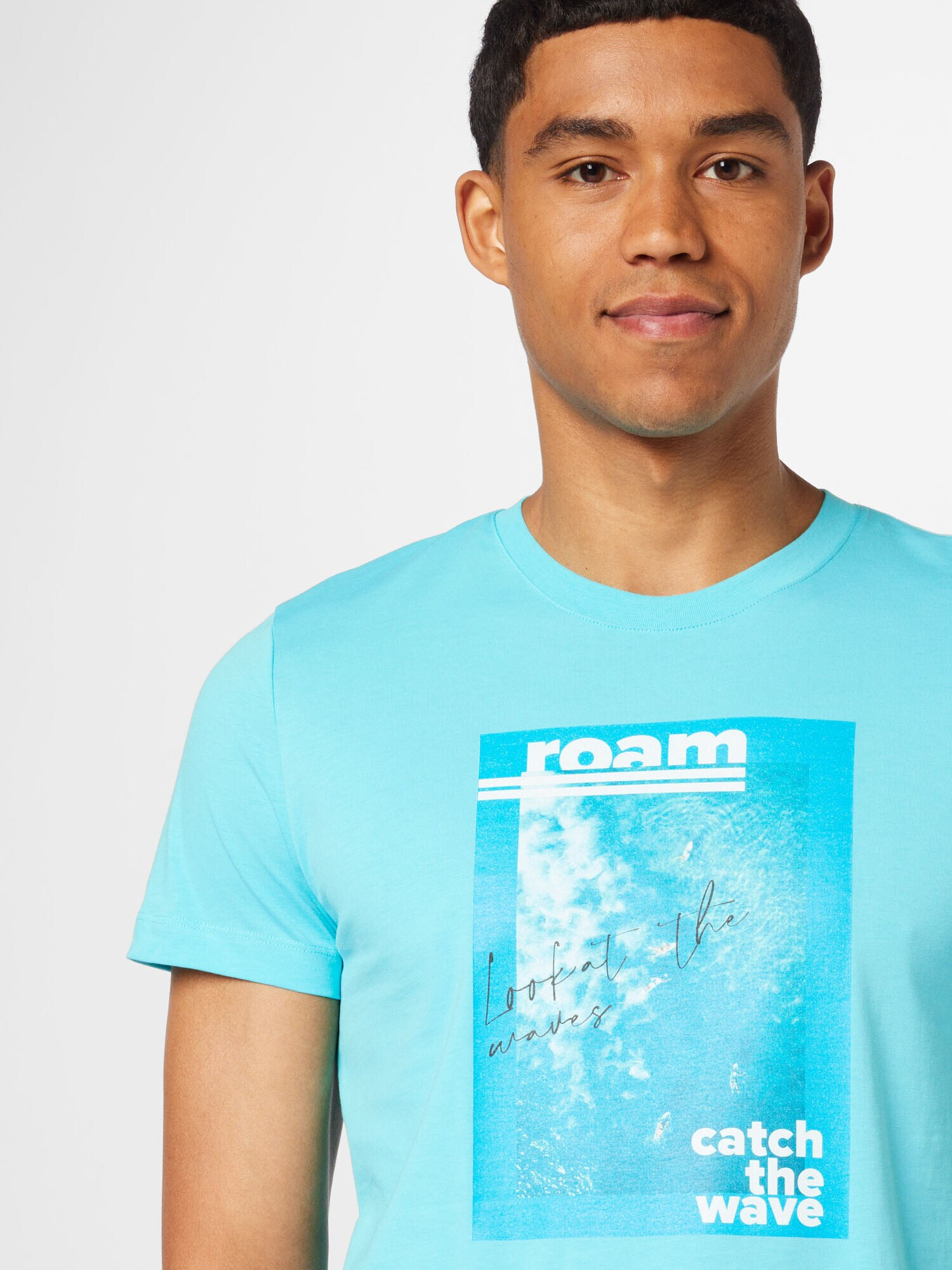 WESTMARK LONDON Tricou 'Roam' azur / albastru aqua / negru / alb - Pled.ro