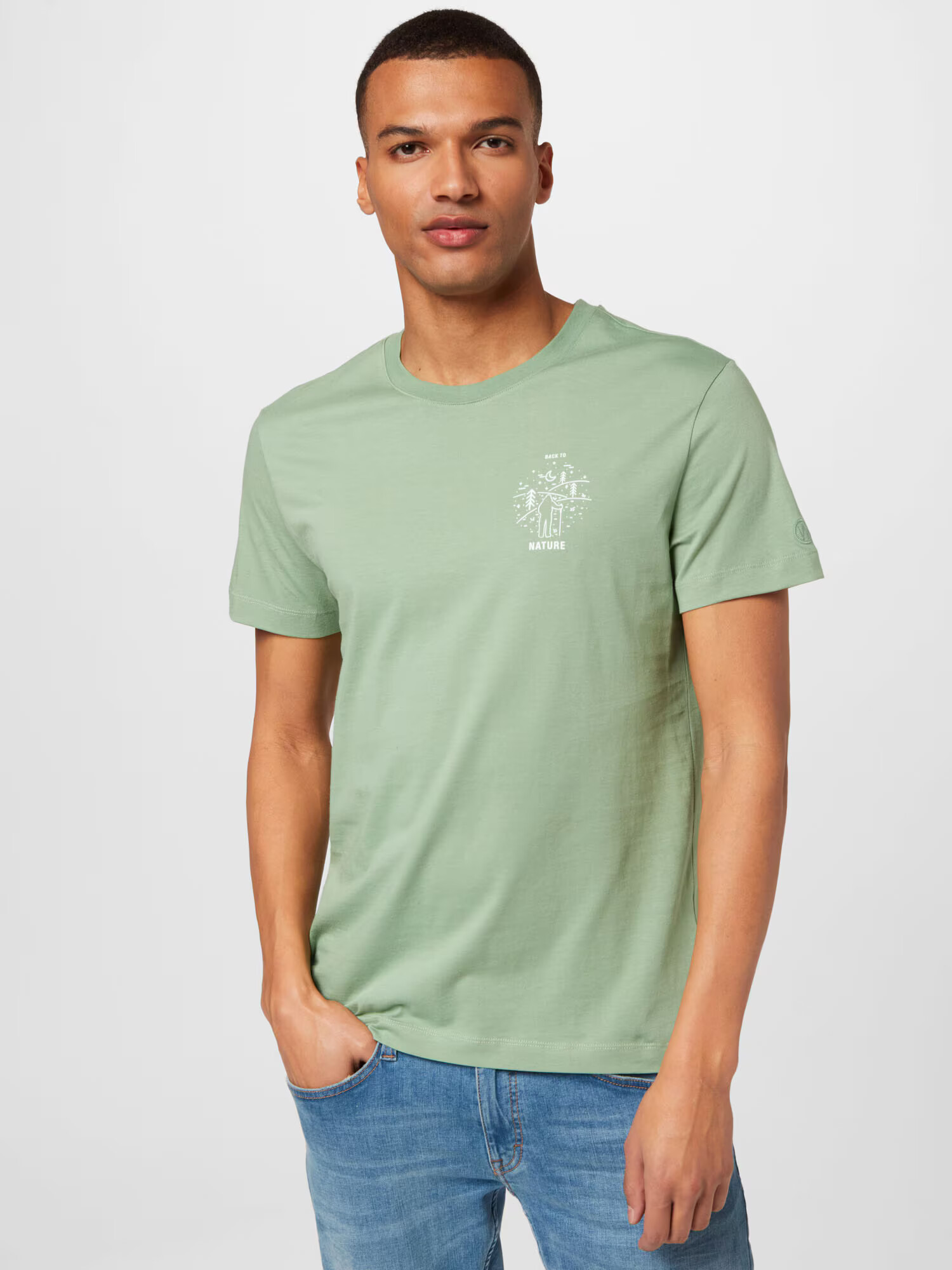 WESTMARK LONDON Tricou verde mentă / alb - Pled.ro