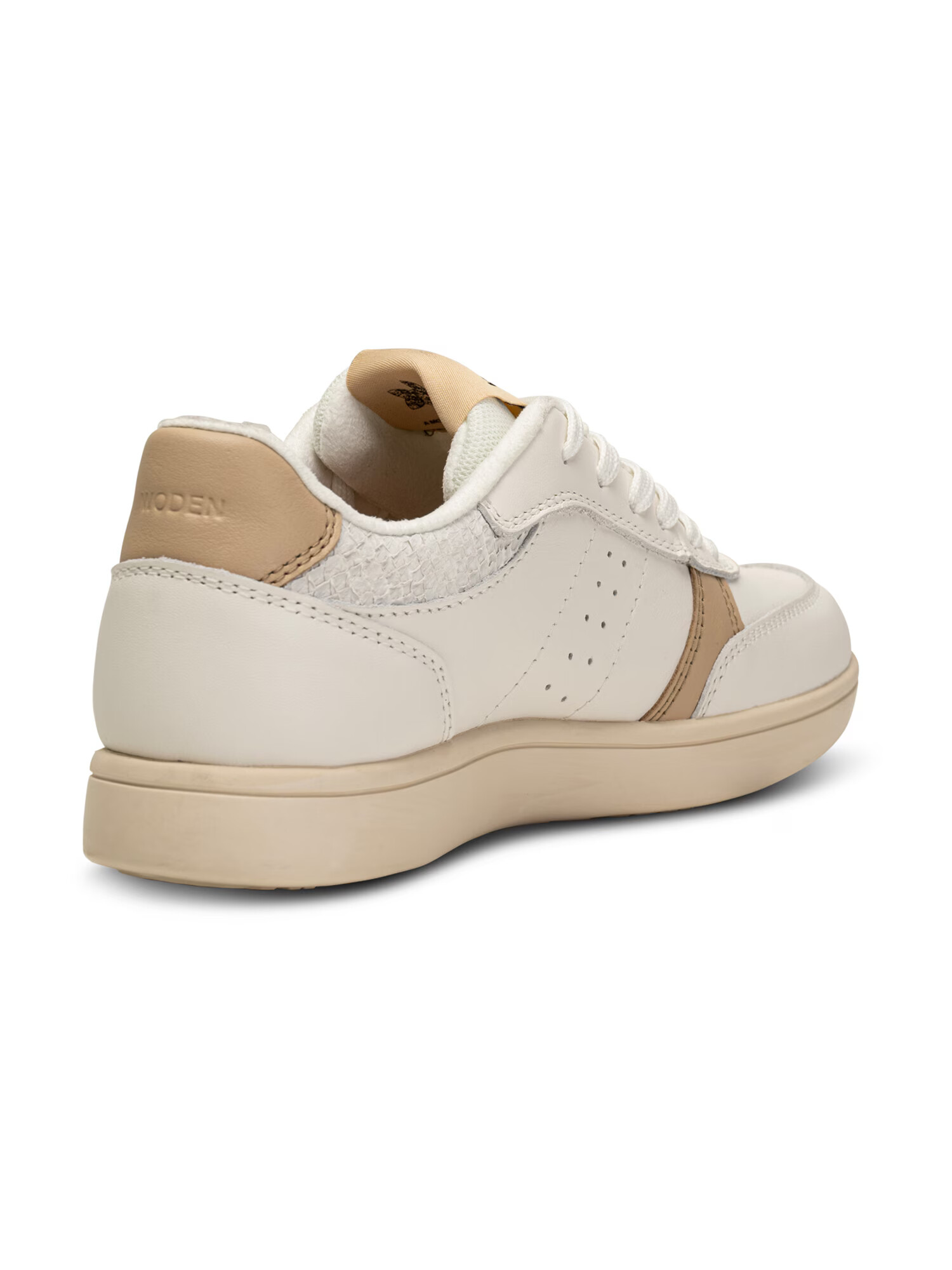 WODEN Sneaker low 'Bjork' maro deschis / alb - Pled.ro