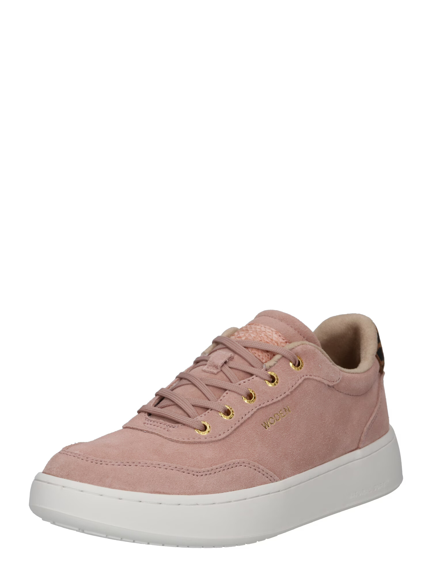 WODEN Sneaker low 'Evelyn' maro / maro deschis / auriu / roz pal / negru - Pled.ro