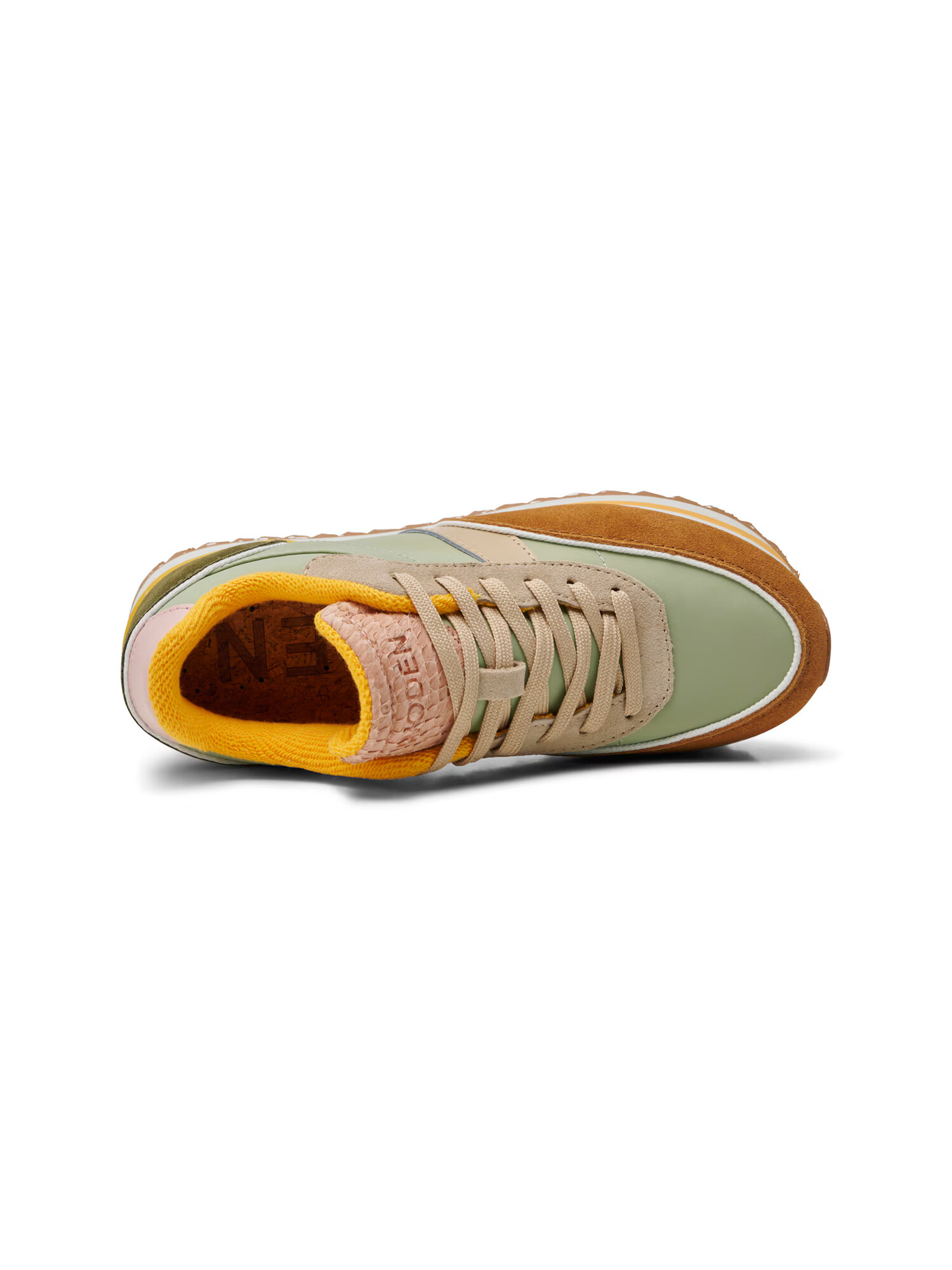 WODEN Sneaker low 'Nellie II' bej / ocru / oliv / verde mentă - Pled.ro