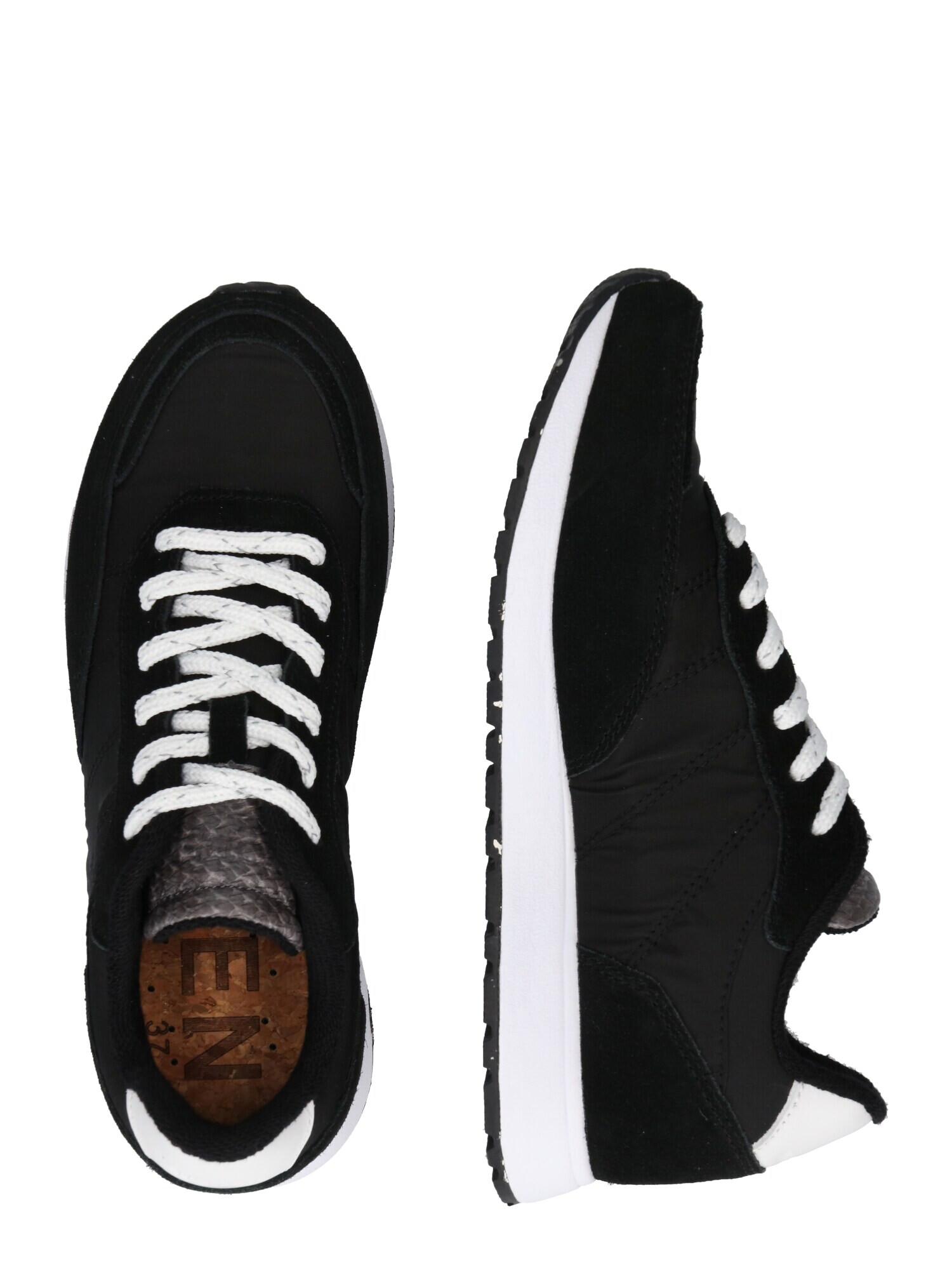 WODEN Sneaker low 'Nellie' negru / alb - Pled.ro