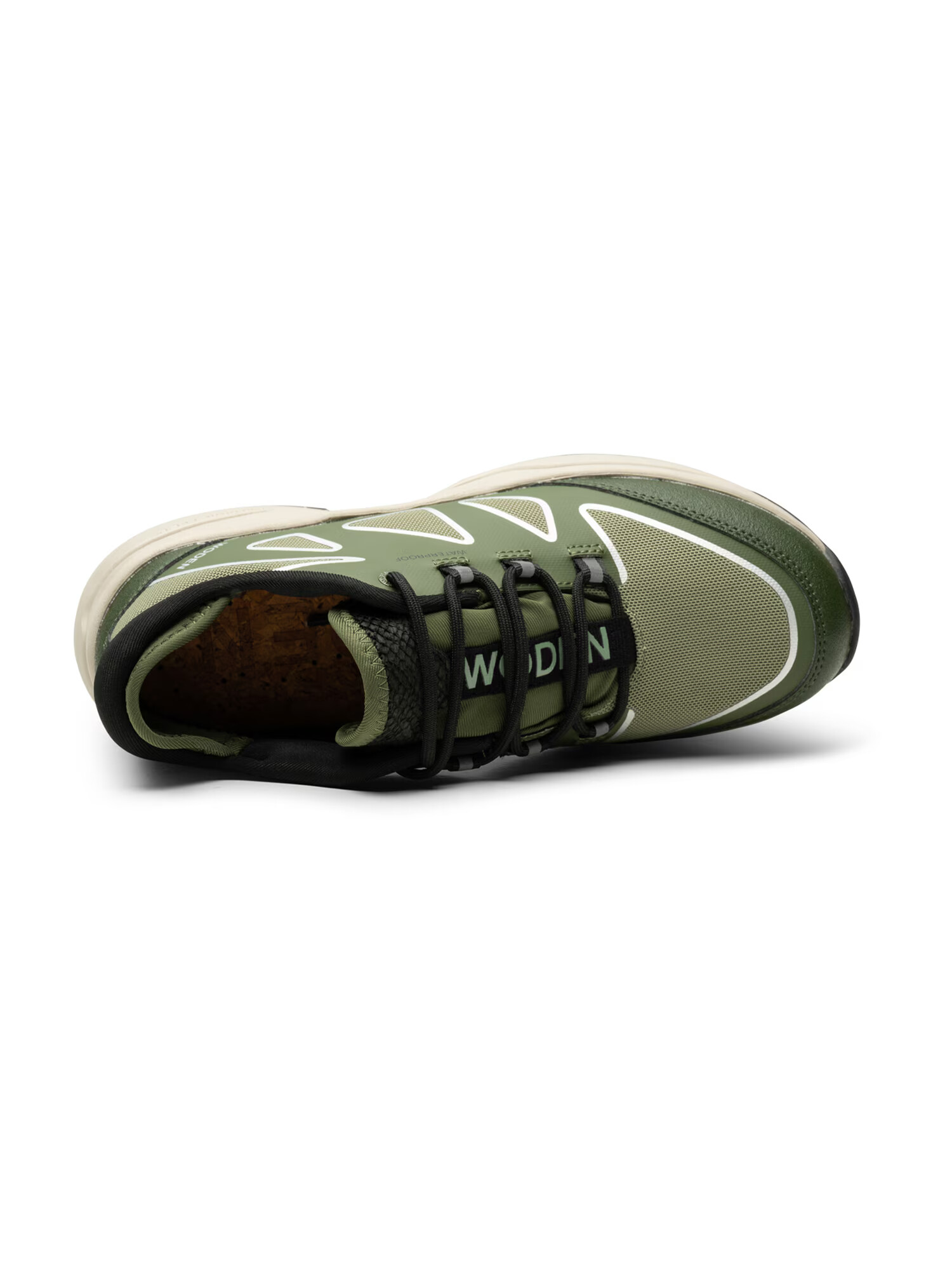 WODEN Sneaker low 'Ophelia' gri / verde / oliv - Pled.ro