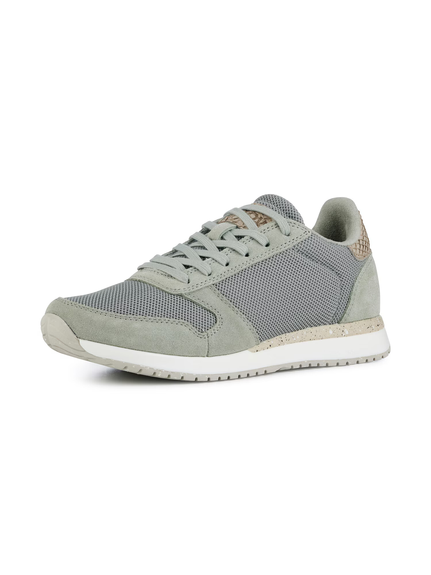 WODEN Sneaker low 'Ydun Fifty' brocart / gri argintiu / verde deschis - Pled.ro