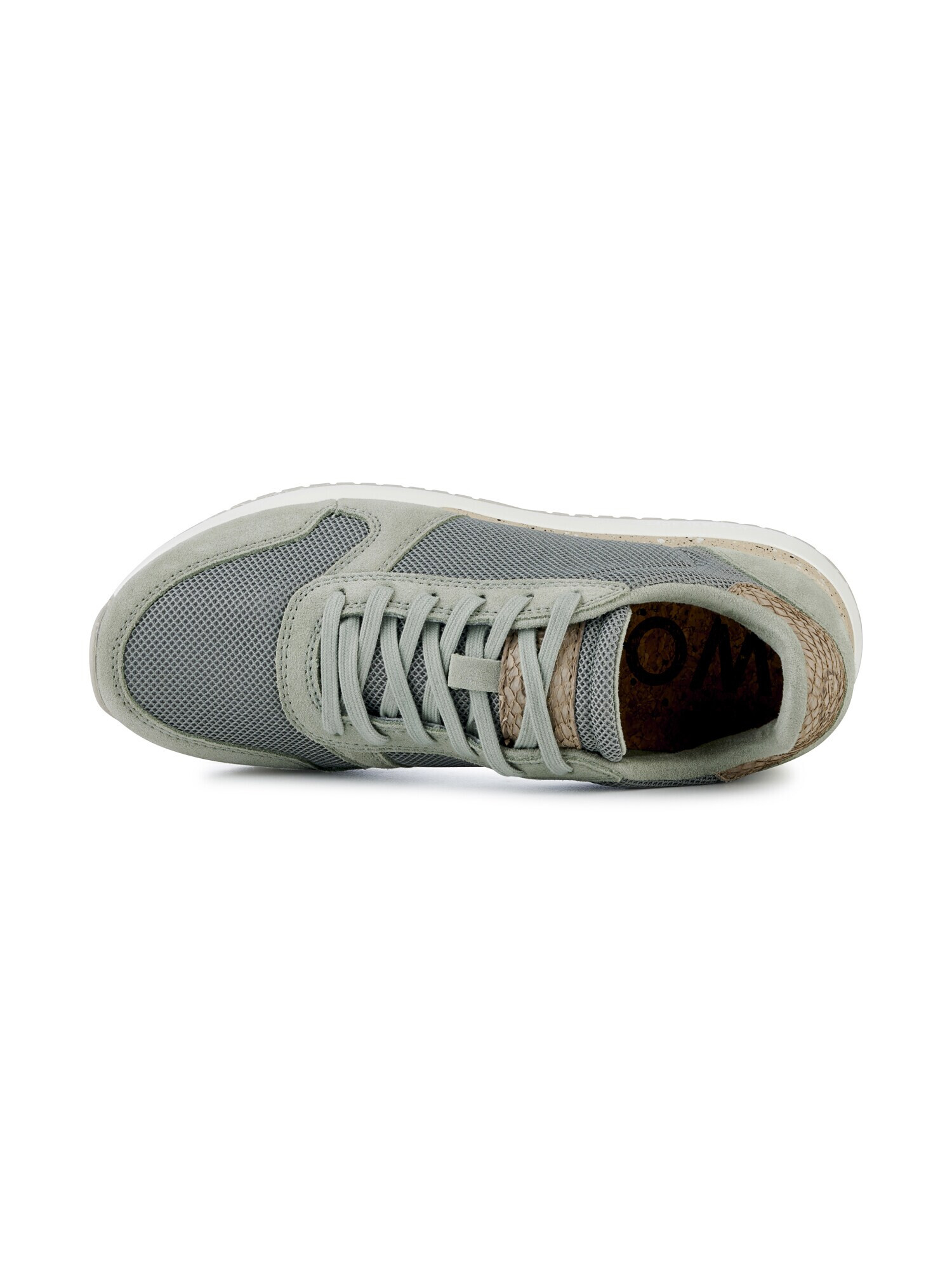 WODEN Sneaker low 'Ydun Fifty' brocart / gri argintiu / verde deschis - Pled.ro