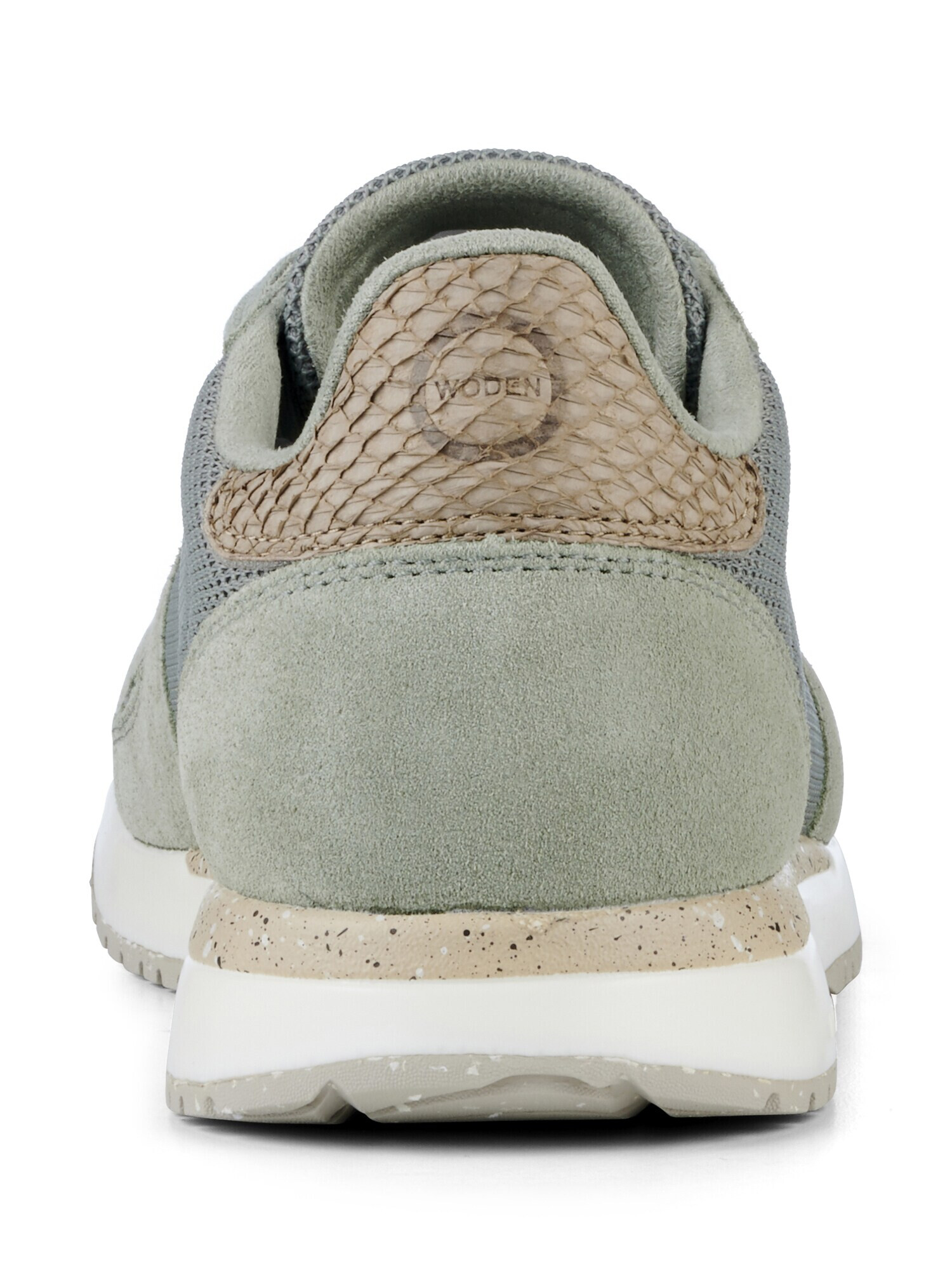 WODEN Sneaker low 'Ydun Fifty' brocart / gri argintiu / verde deschis - Pled.ro