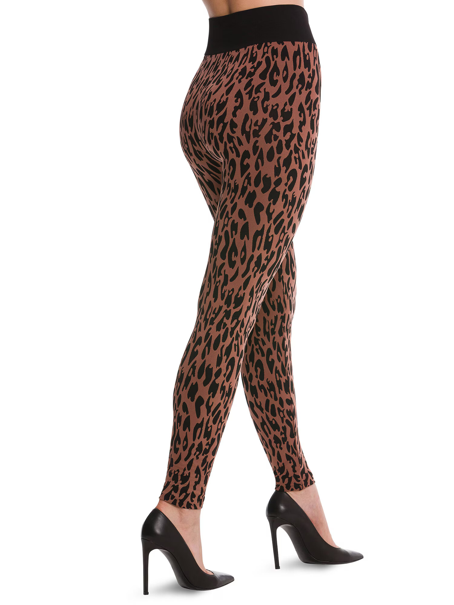 Wolford Leggings maro caramel / negru - Pled.ro