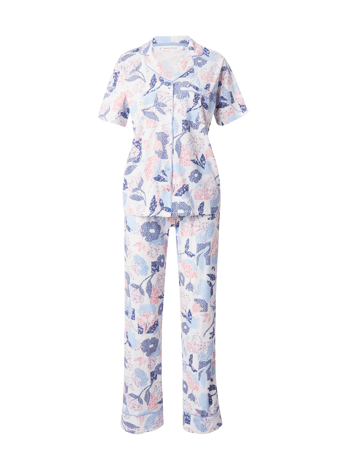 Women' Secret Pijama bleumarin / albastru deschis / corai / alb murdar - Pled.ro