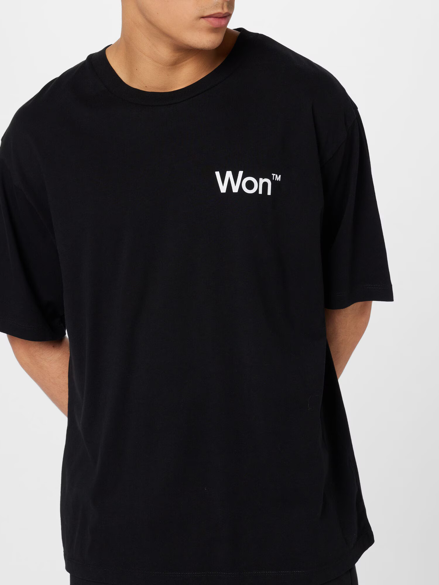 Won Hundred Tricou 'The Staff' negru / alb - Pled.ro