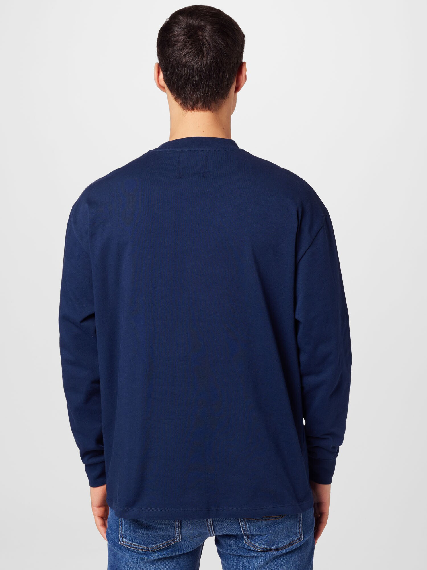 Woodbird Tricou 'Hanes' bleumarin / alb - Pled.ro