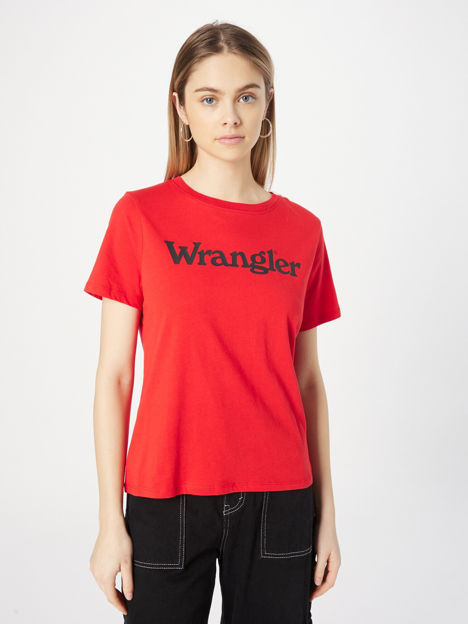 WRANGLER Tricou roșu / negru - Pled.ro