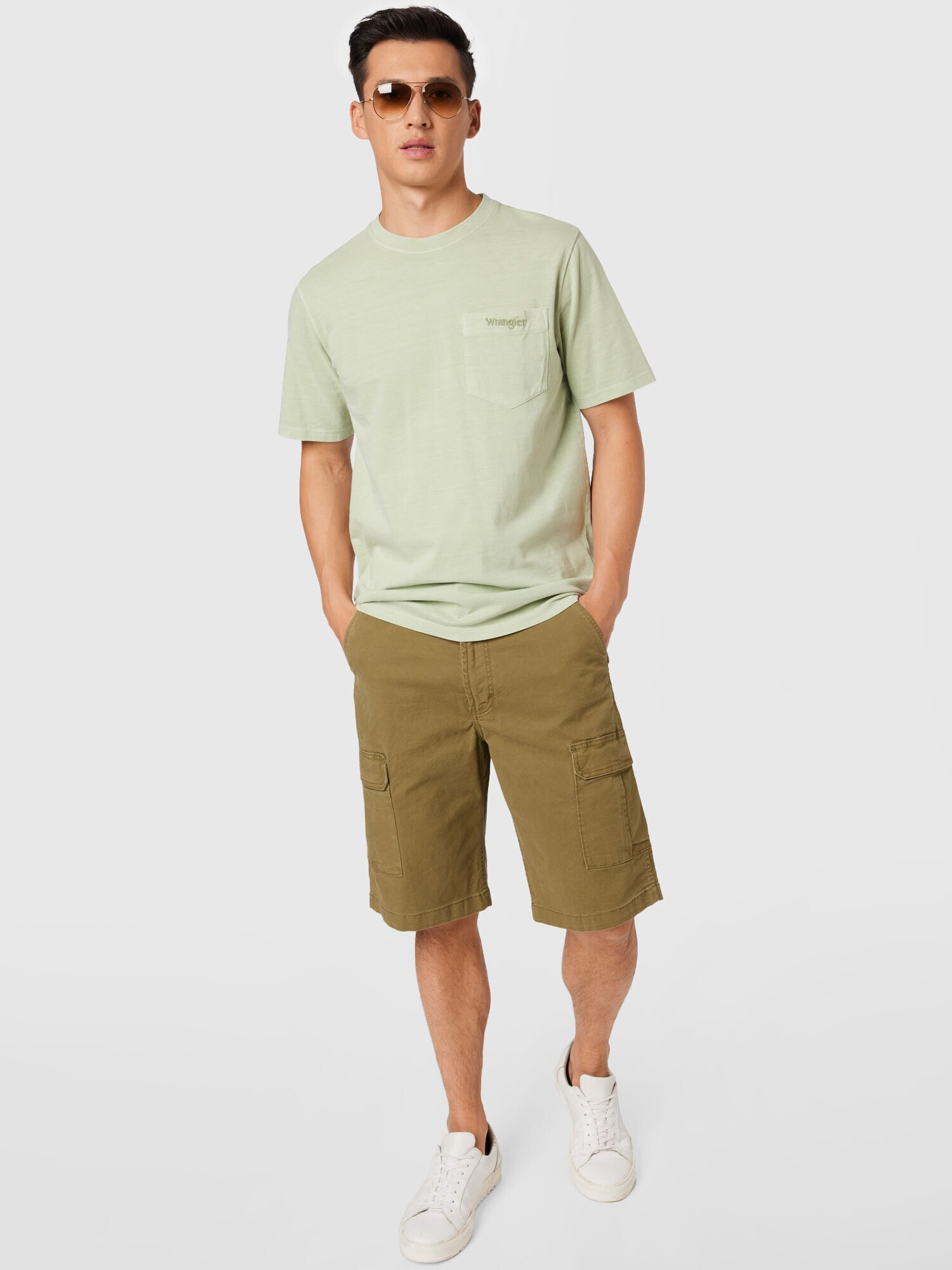 WRANGLER Tricou verde - Pled.ro