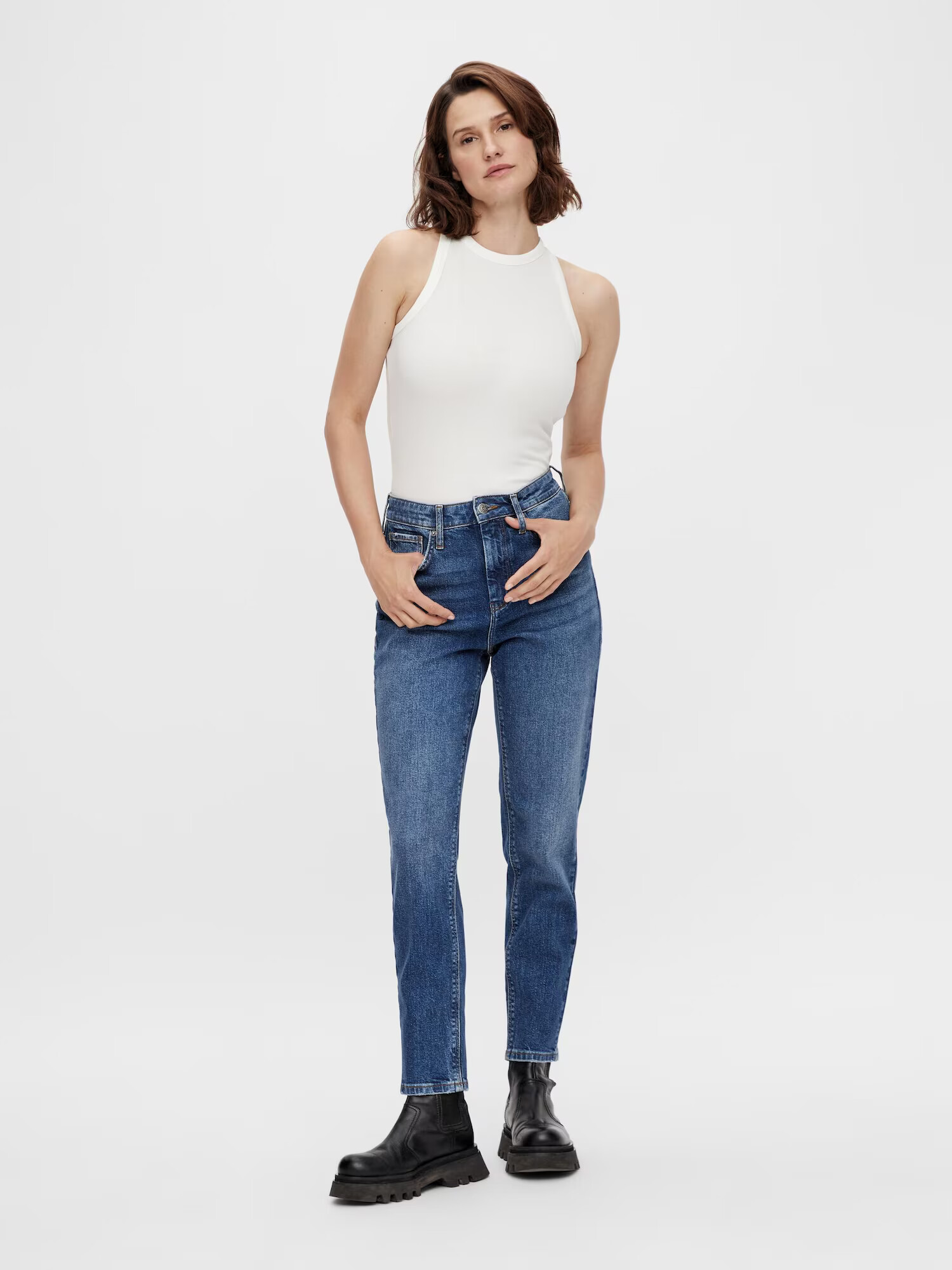 Y.A.S Jeans 'Zeo' albastru denim - Pled.ro