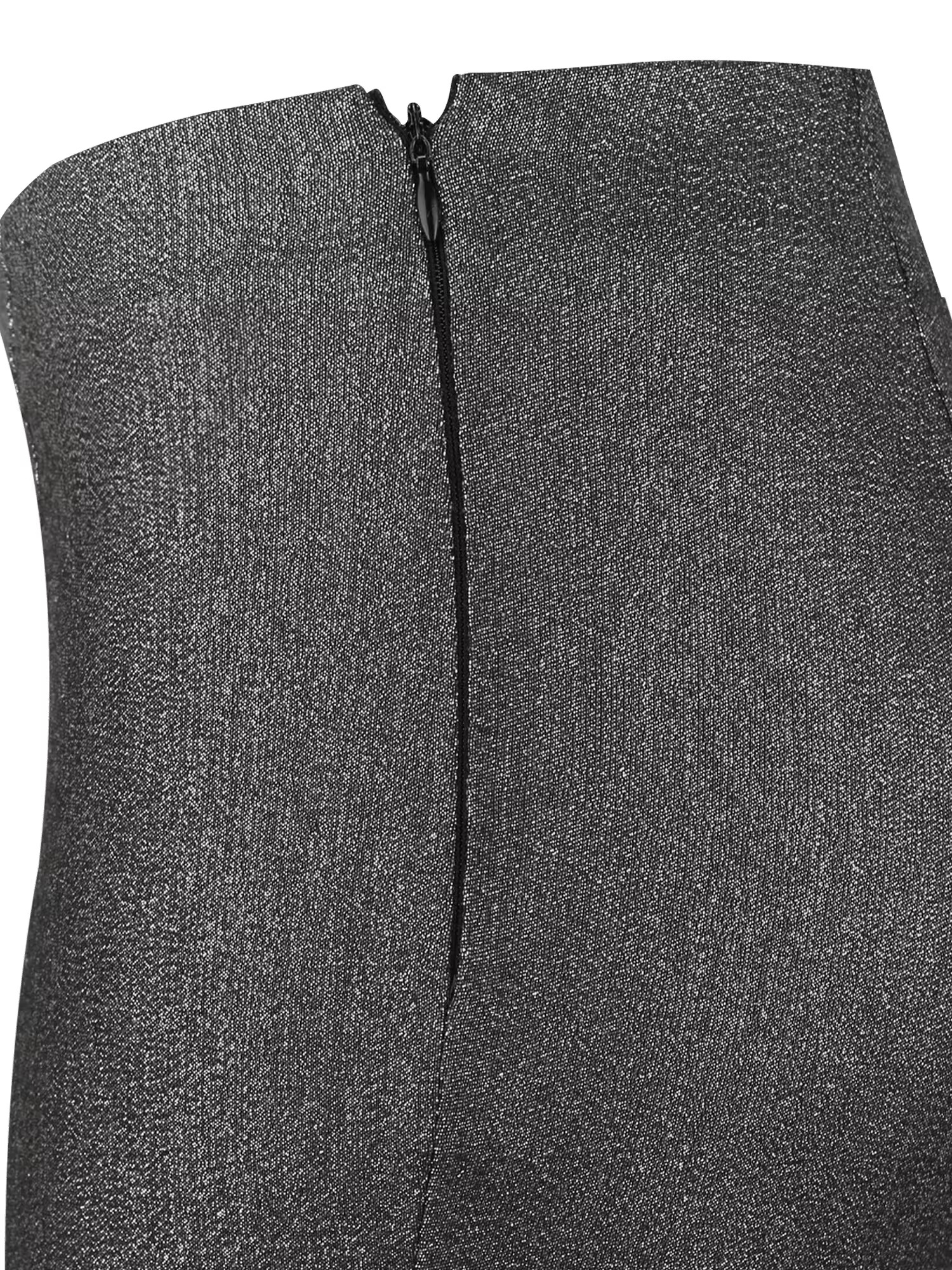 Y.A.S Petite Pantaloni 'Taylor' negru / argintiu - Pled.ro