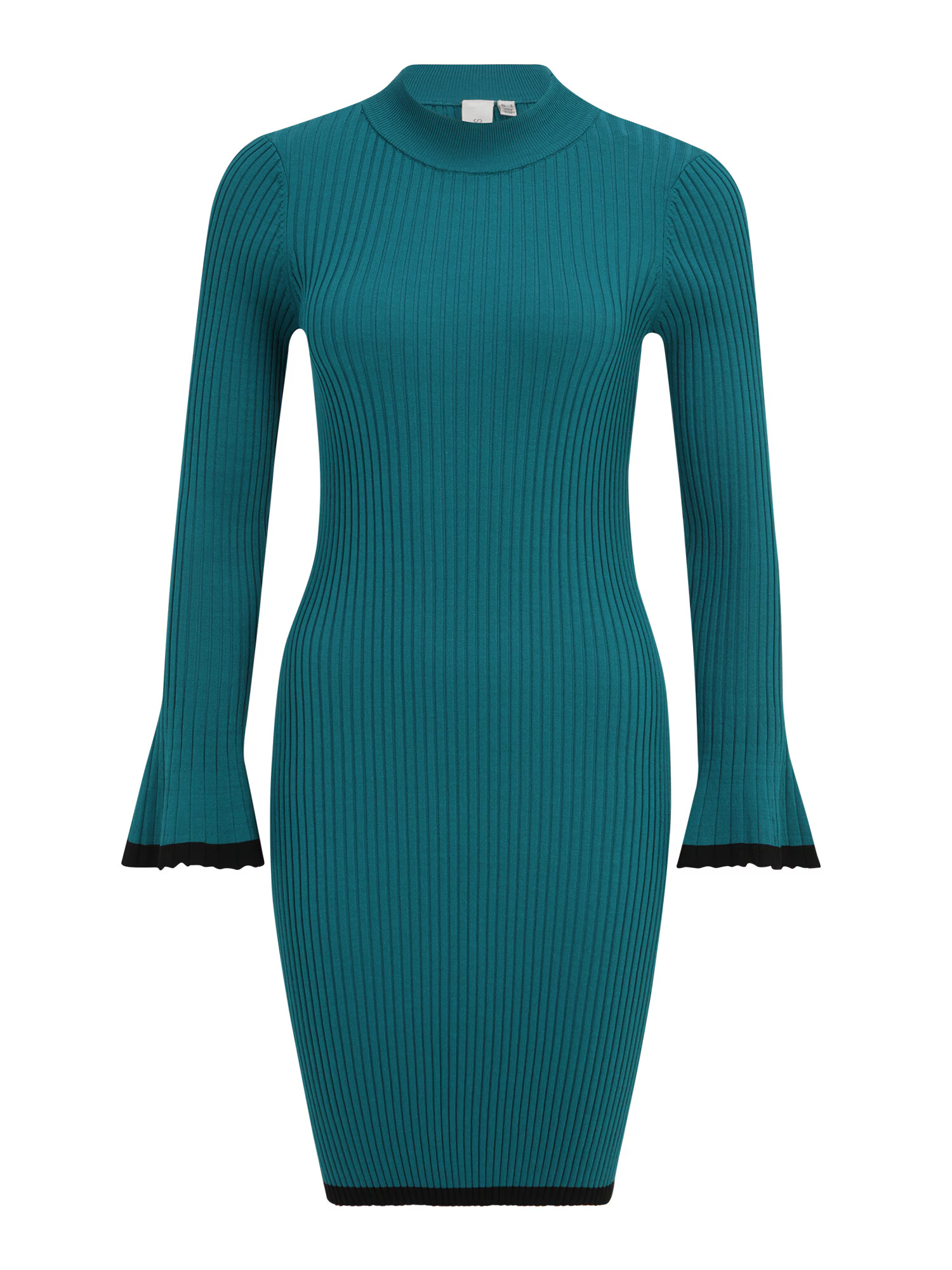 Y.A.S Petite Rochie tricotat 'TRISTA' verde smarald / negru - Pled.ro