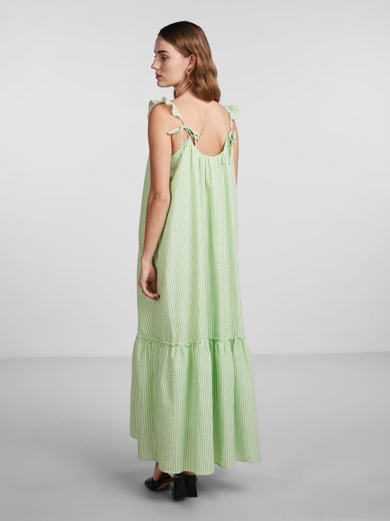 Y.A.S Rochie 'TIA' verde limetă / alb - Pled.ro