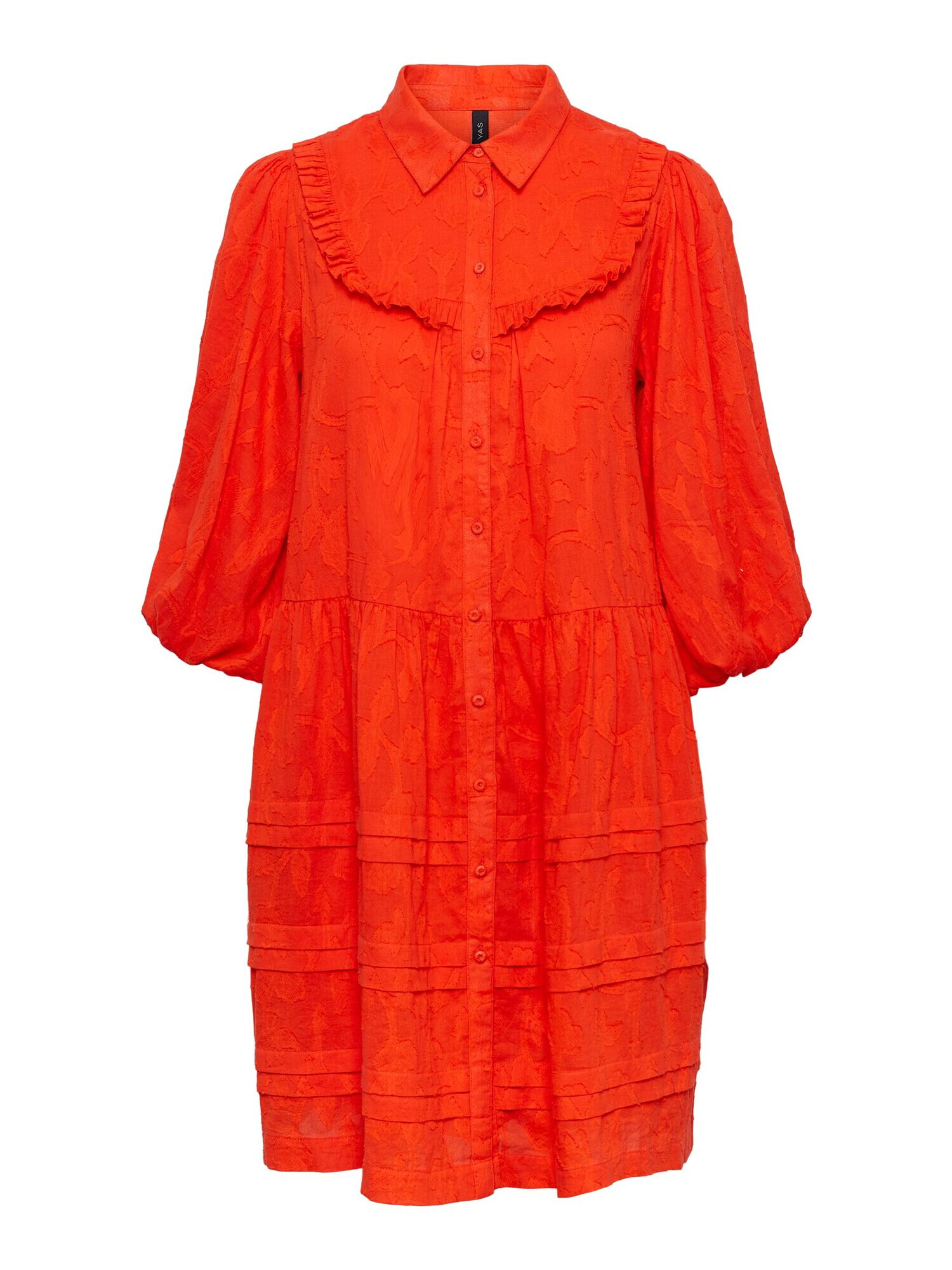 Y.A.S Rochie tip bluză 'Jari' roșu orange / negru - Pled.ro