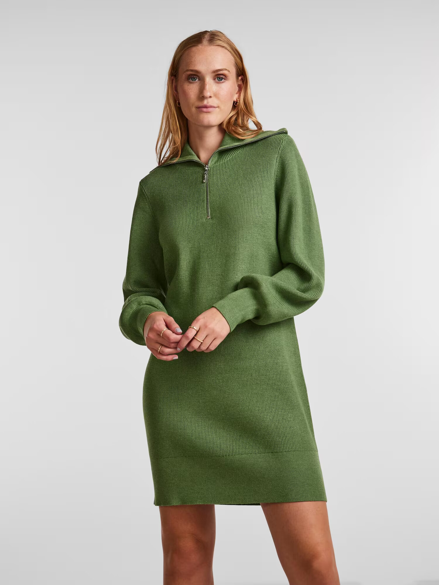 Y.A.S Rochie tricotat 'Dalma' verde - Pled.ro