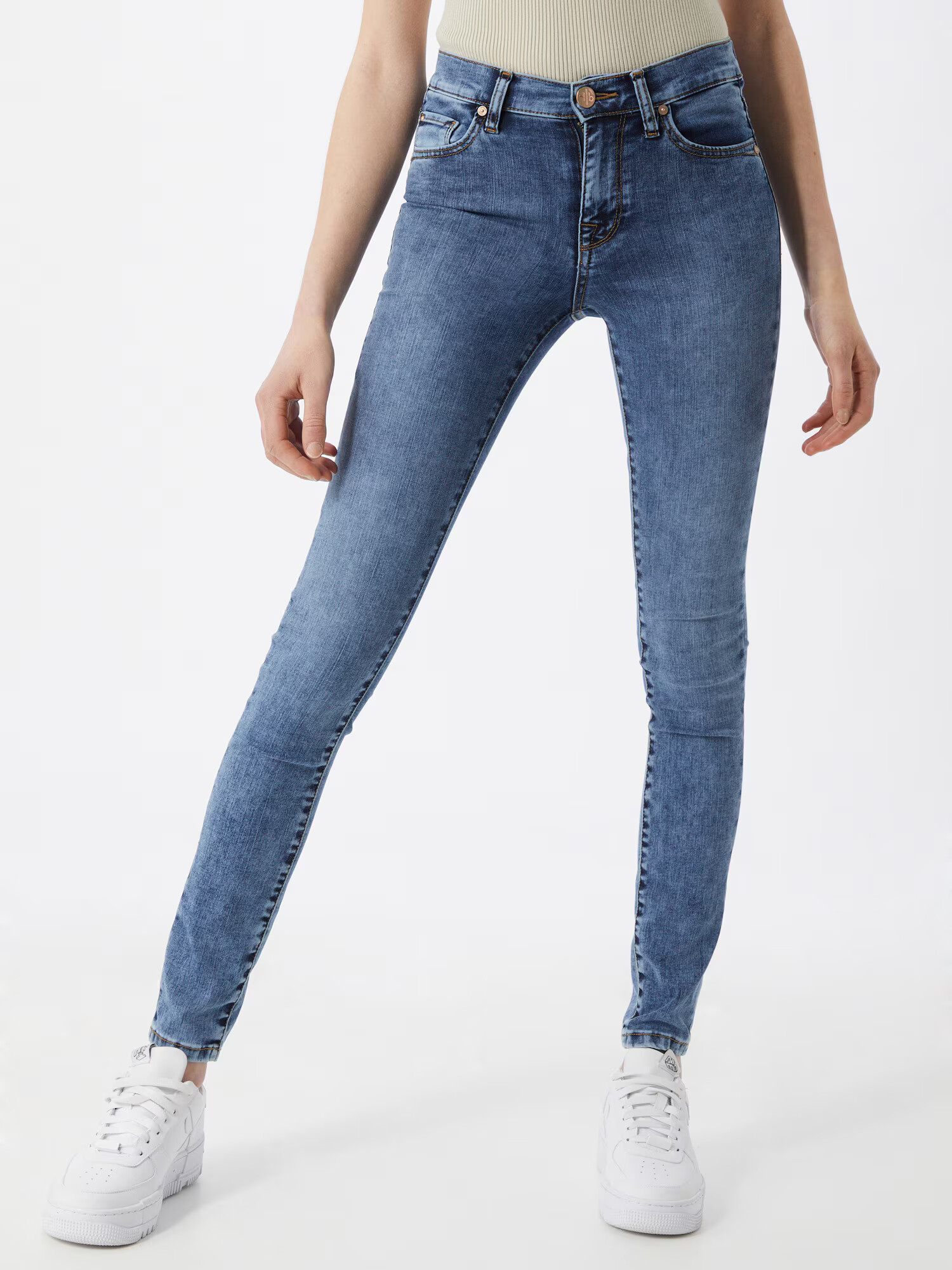 Yellow Blue Denim Jeans 'New Soph' albastru denim - Pled.ro