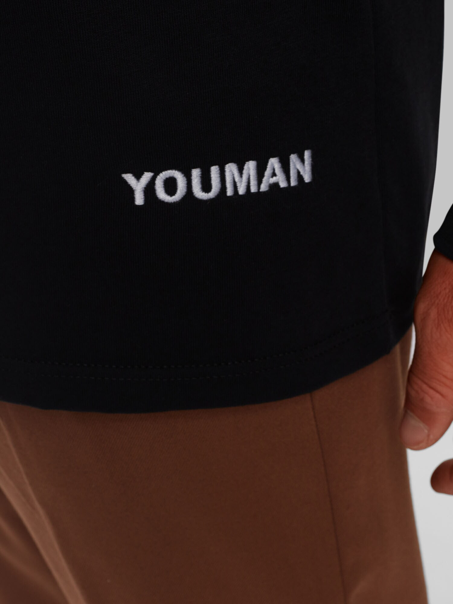 Youman Tricou negru / alb - Pled.ro