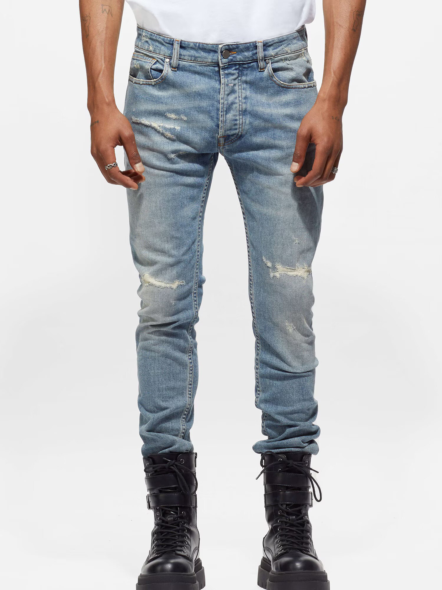 Young Poets Jeans 'Morten' albastru denim - Pled.ro