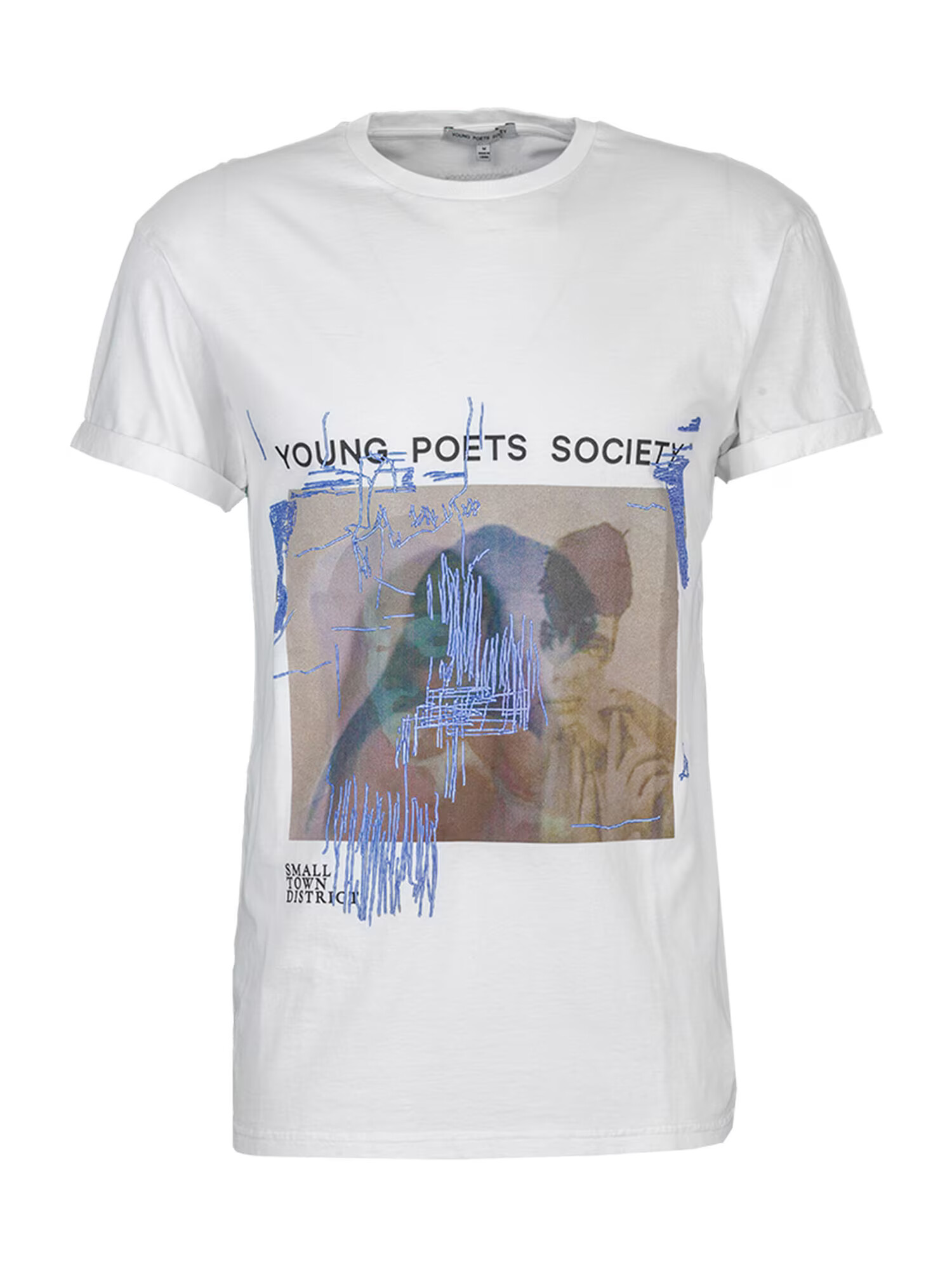 Young Poets Tricou 'Blurry Vision Zander' mai multe culori / alb - Pled.ro