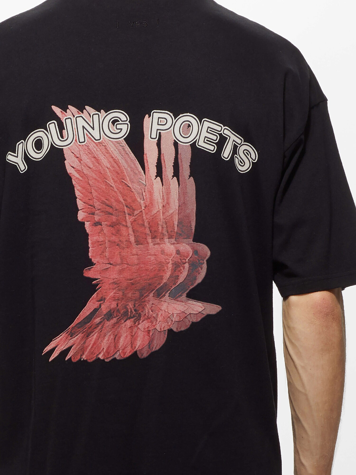 Young Poets Tricou 'Blurry Yoricko' roșu / negru / alb - Pled.ro