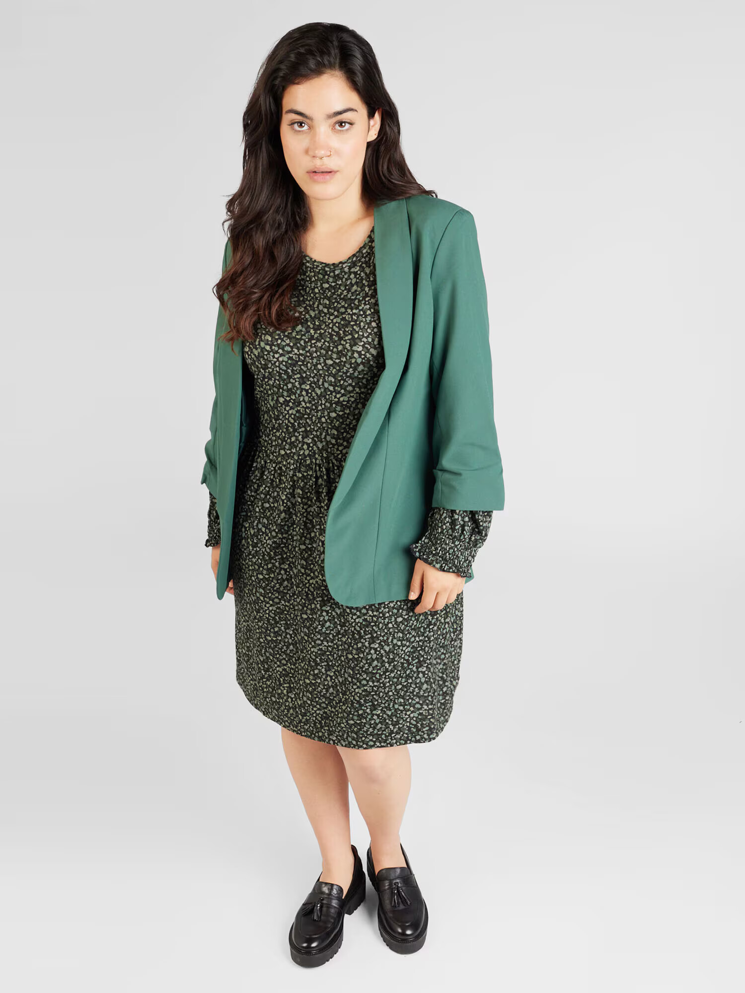 Z-One Rochie 'Josie' bej / albastru noapte / verde / verde deschis - Pled.ro