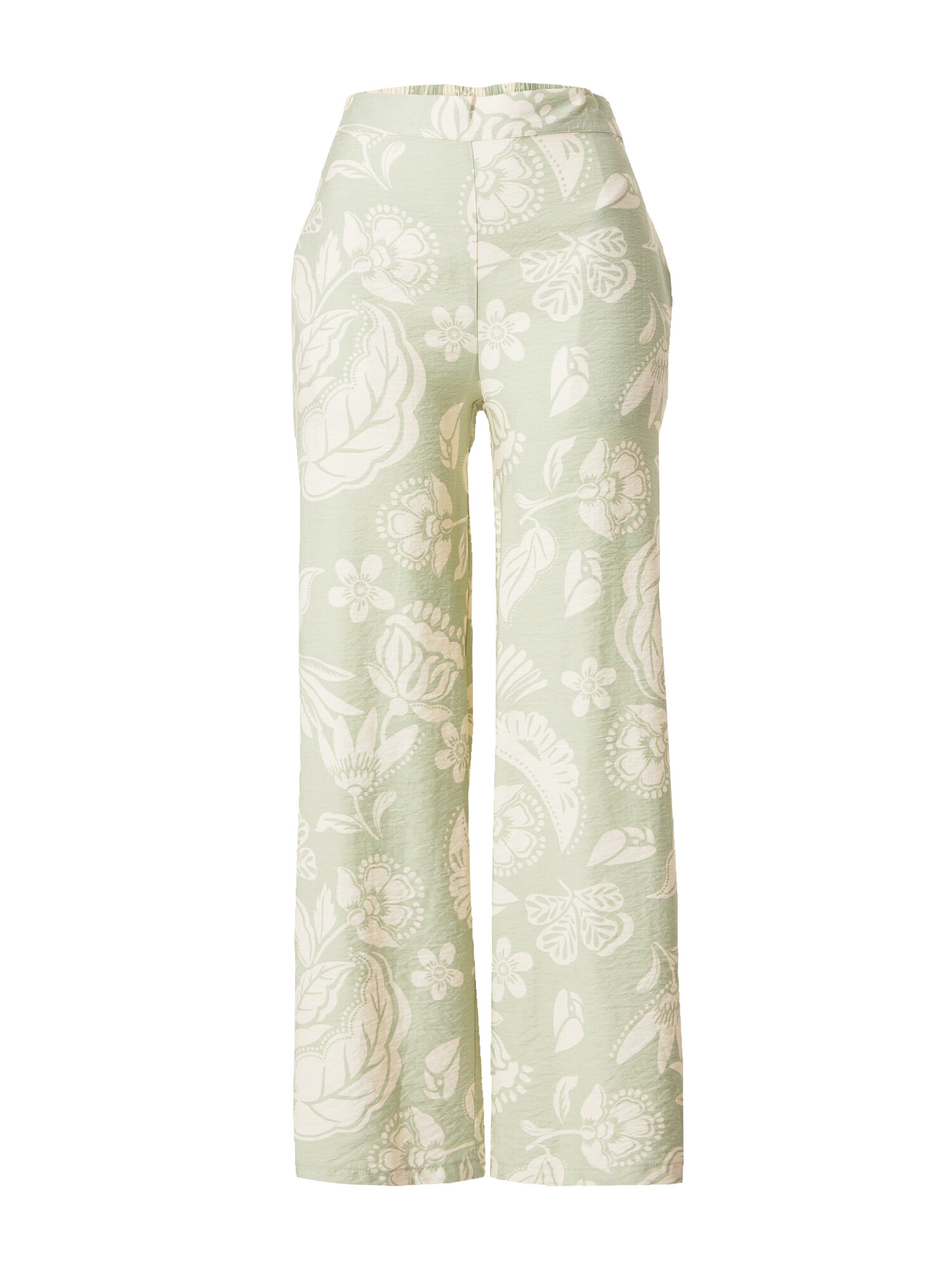 ZABAIONE Pantaloni 'Lykke' bej / verde deschis - Pled.ro