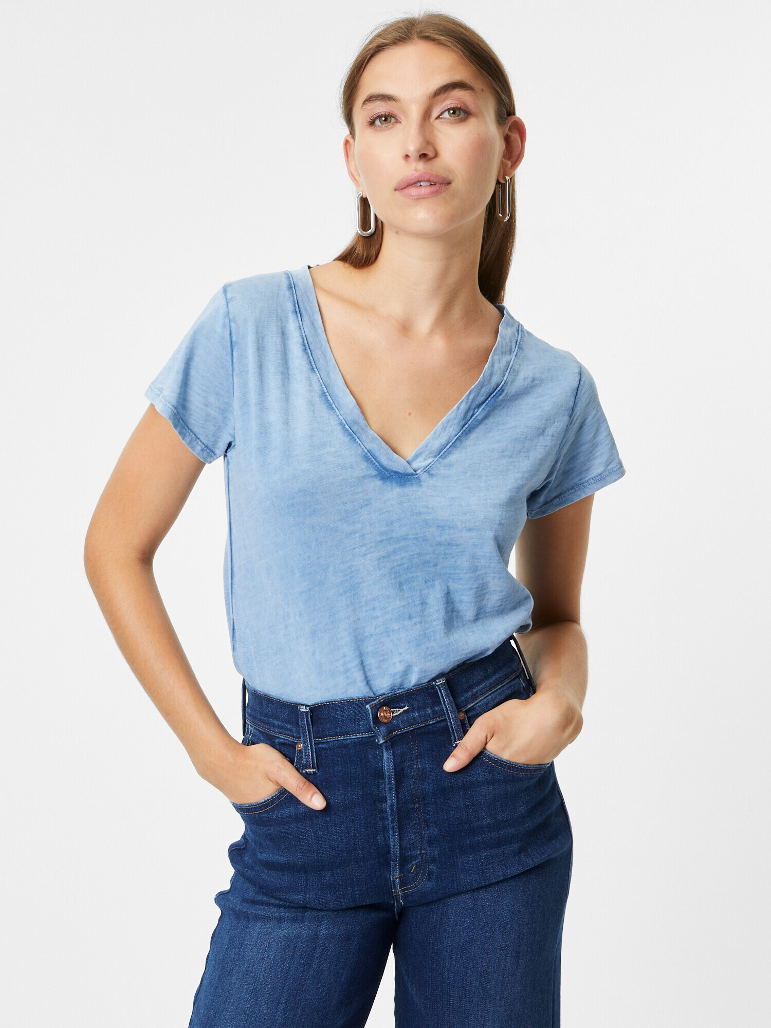 ZABAIONE Tricou 'Ines' albastru denim - Pled.ro