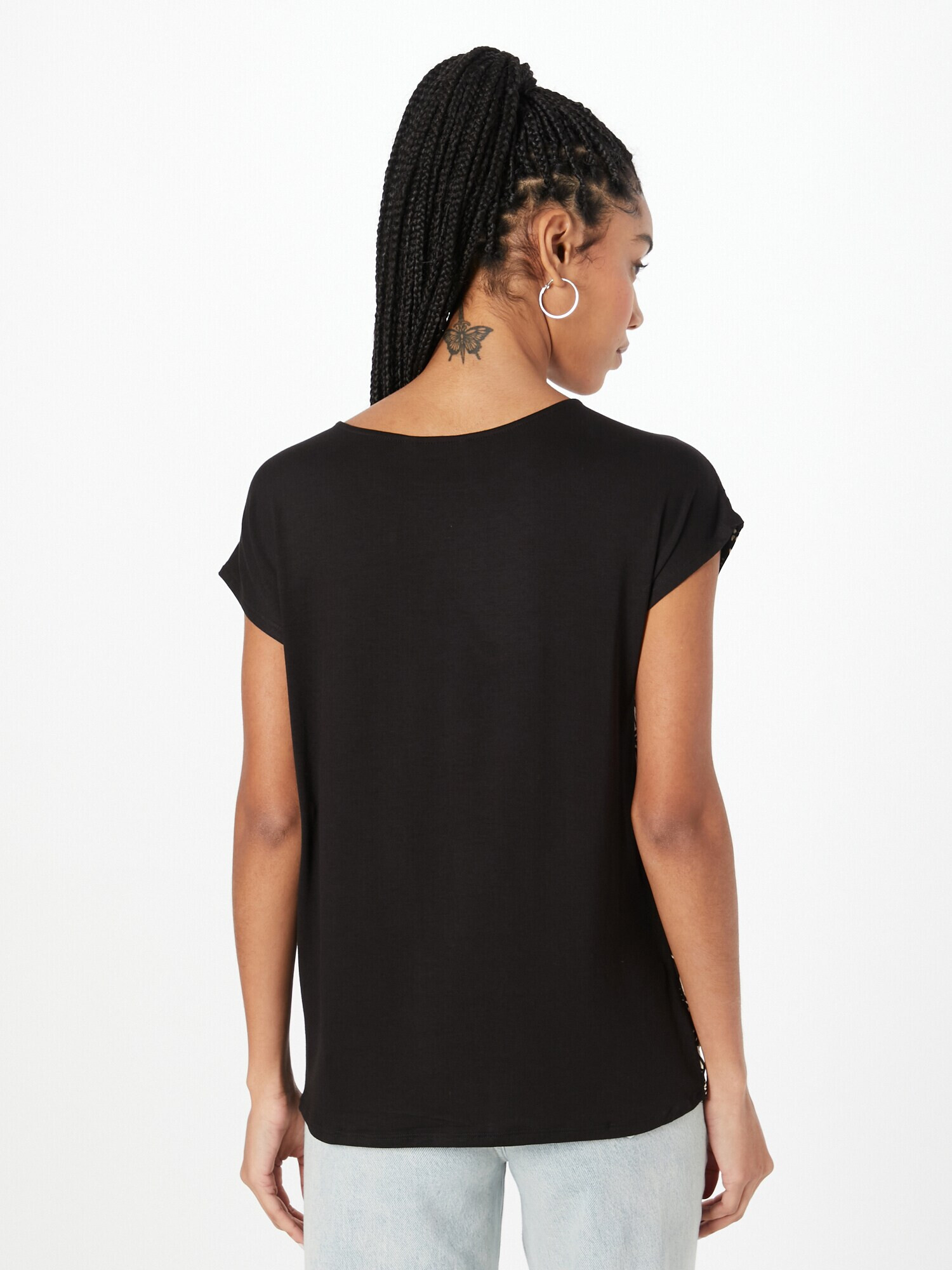 ZABAIONE Tricou 'Ria' negru / alb - Pled.ro