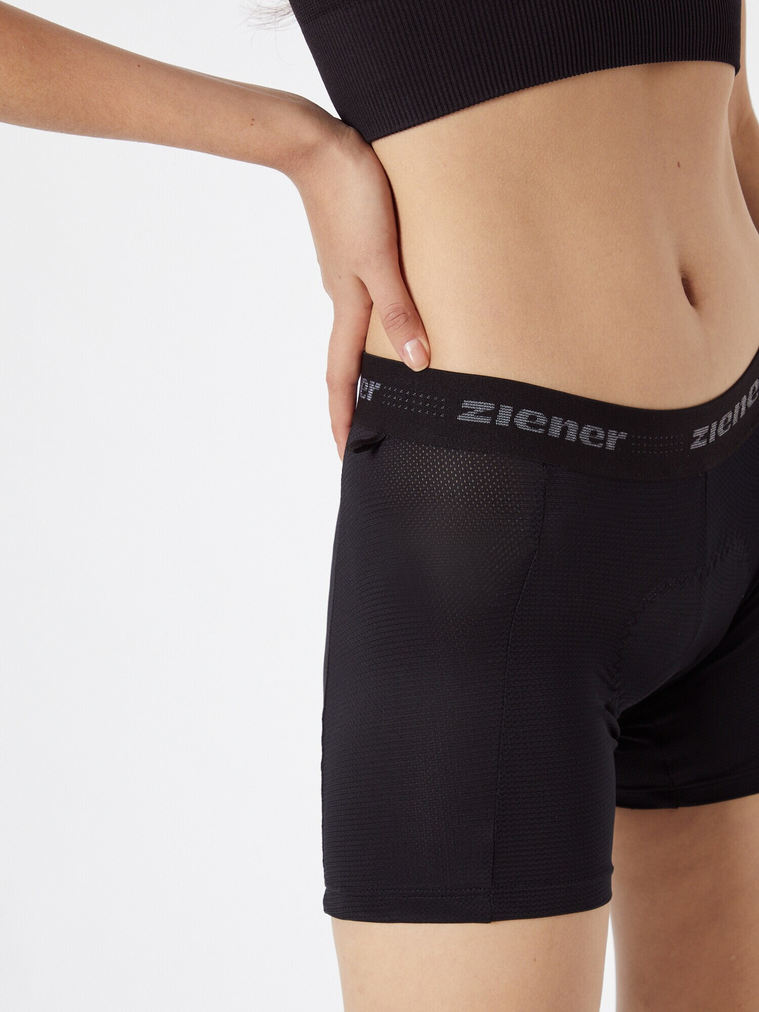 ZIENER Pantaloni sport 'NEKIA' gri închis / negru - Pled.ro