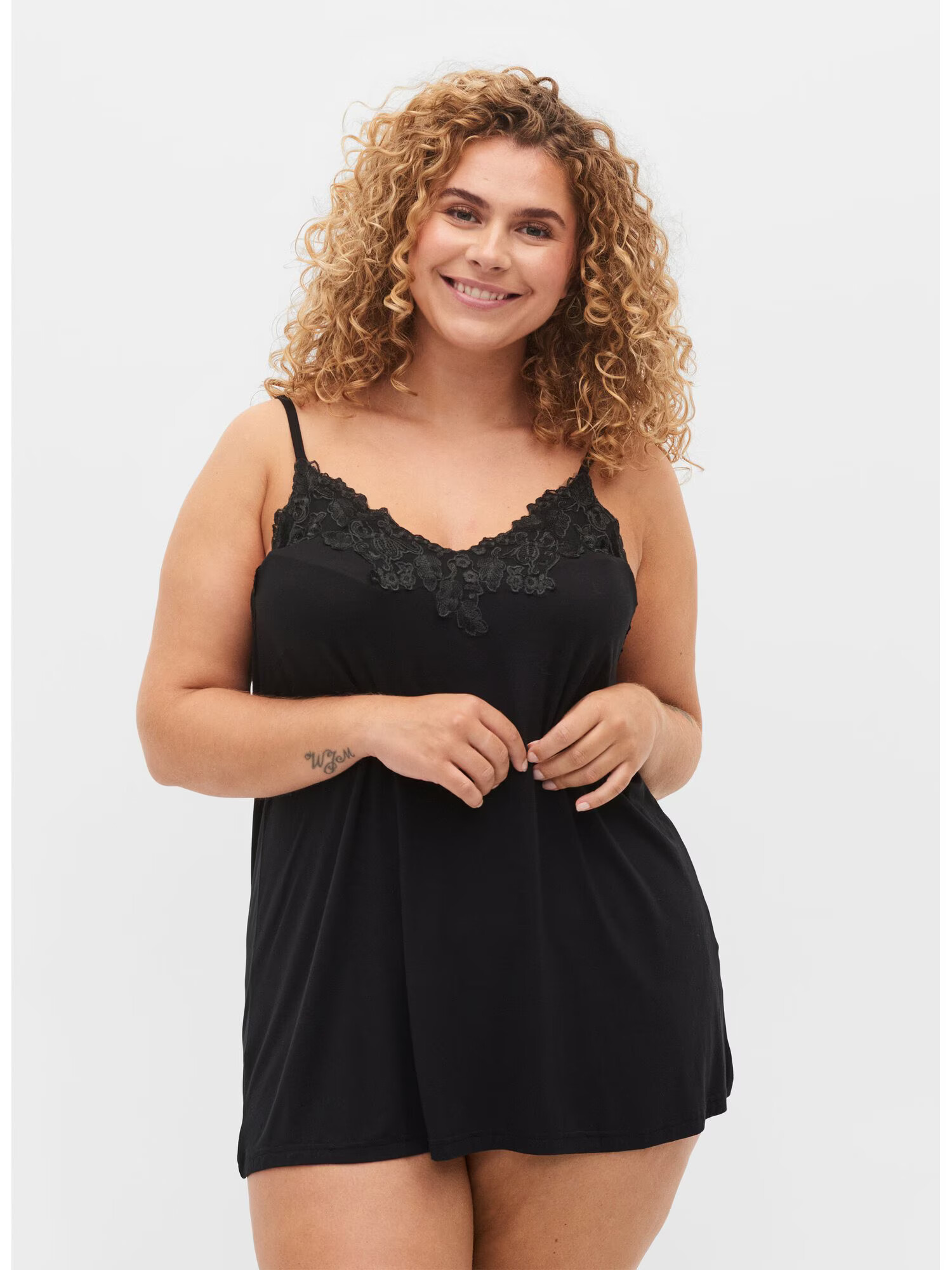 Zizzi Lenjerie sexy 'MDELICATE' negru - Pled.ro